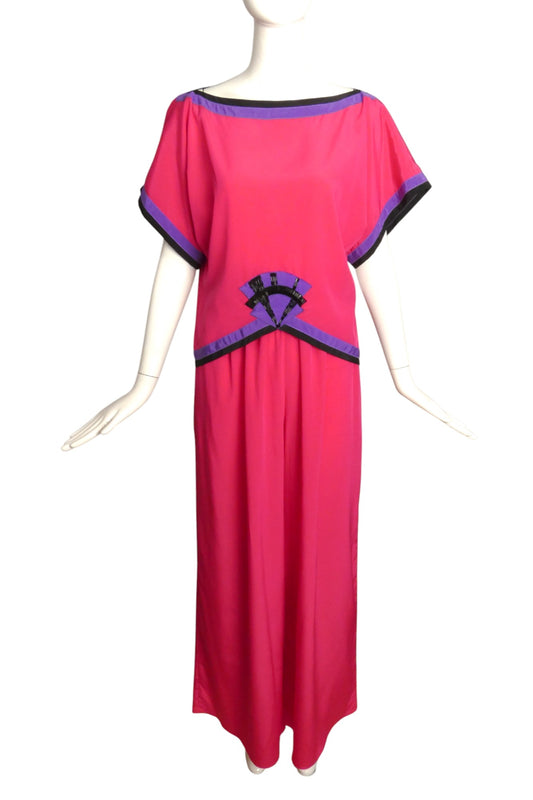 BILL TICE- 1990s Palazzo Pant Ensemble, Size 4