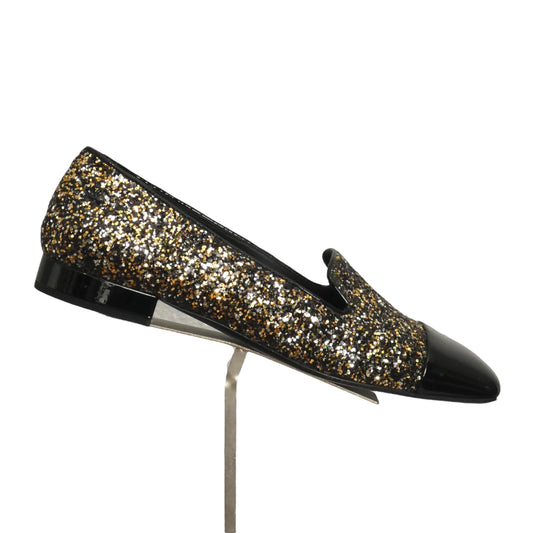 CHANEL- Multi Color Glitter Cap Toe Shoes, Size 38.5