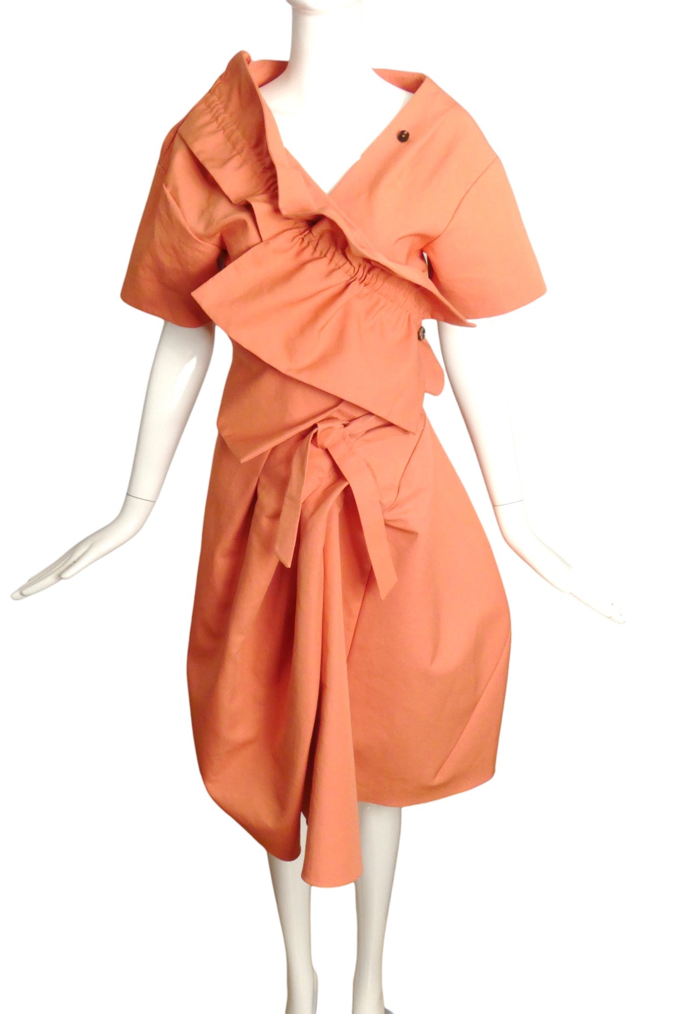 JOHN GALLIANO- 2013 Asymmetrical Cotton Skirt Suit, Size 10