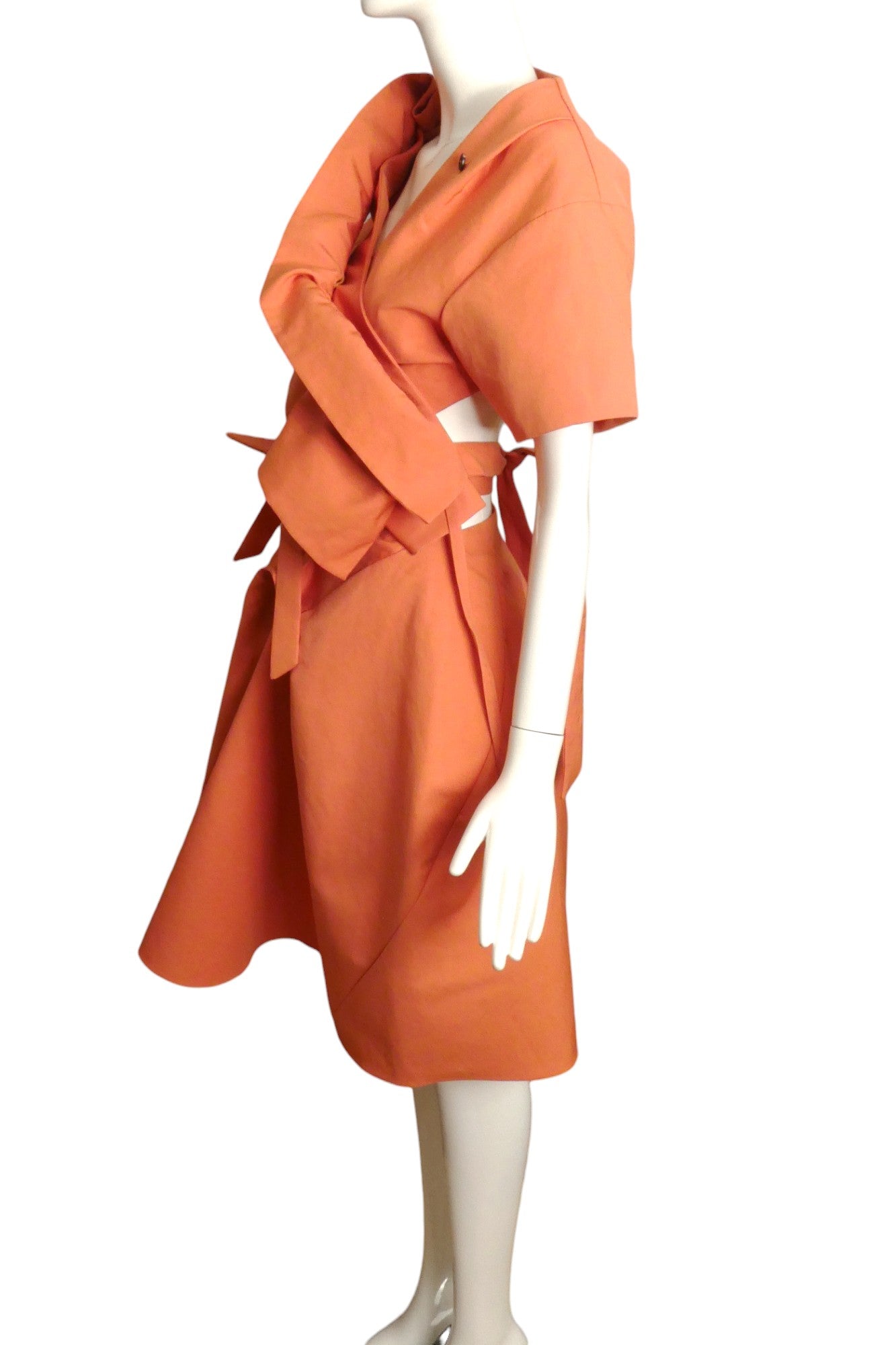 JOHN GALLIANO- 2013 Asymmetrical Cotton Skirt Suit, Size 10