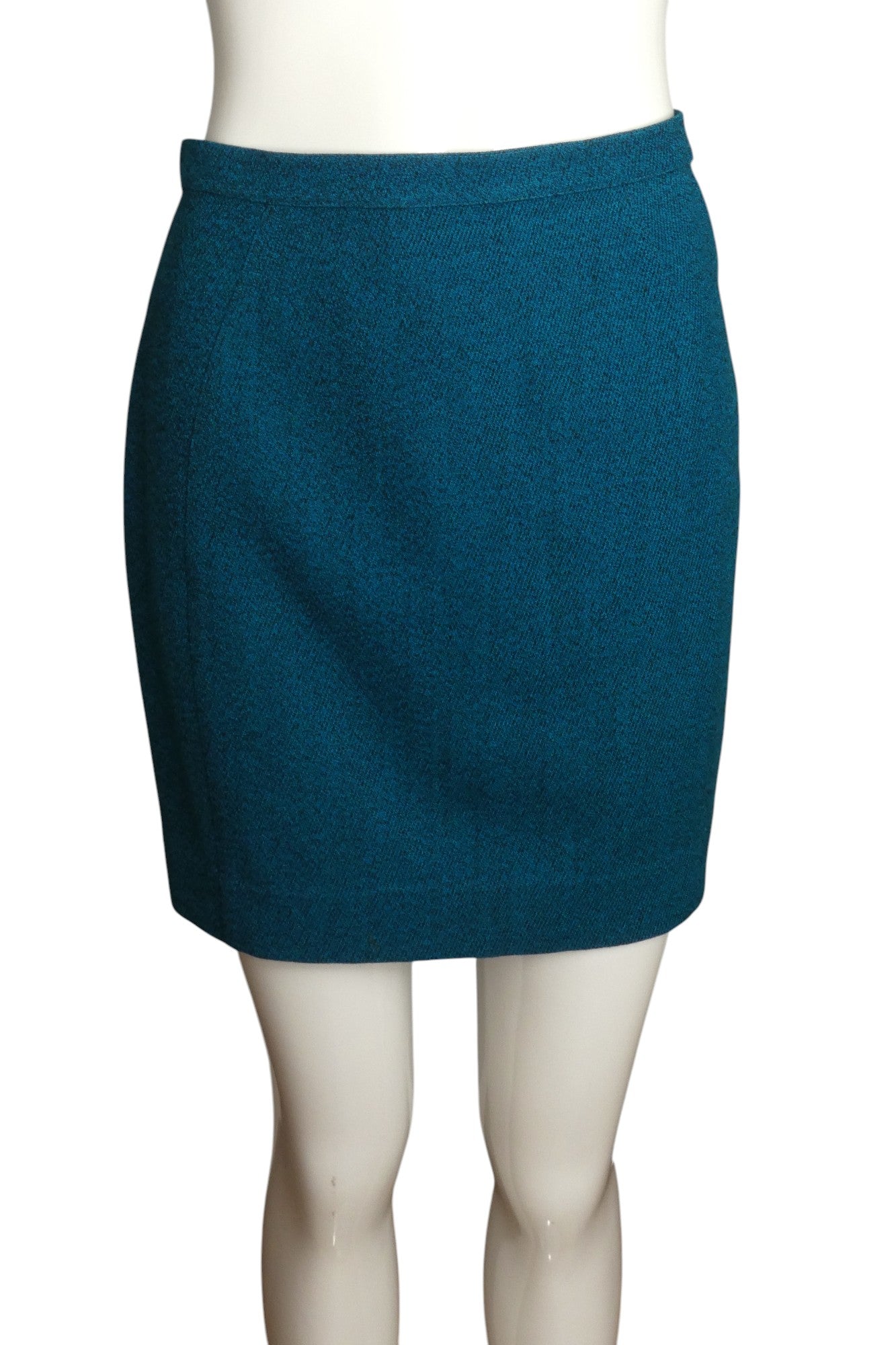 THIERRY MUGLER- 1980s Blue Wool Skirt Suit, Size 6
