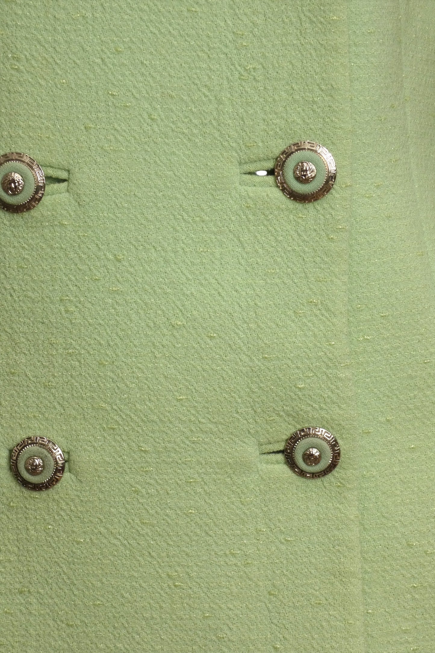 GIANNI VERSACE- 1994 Green Wool Skirt Suit, Size 4