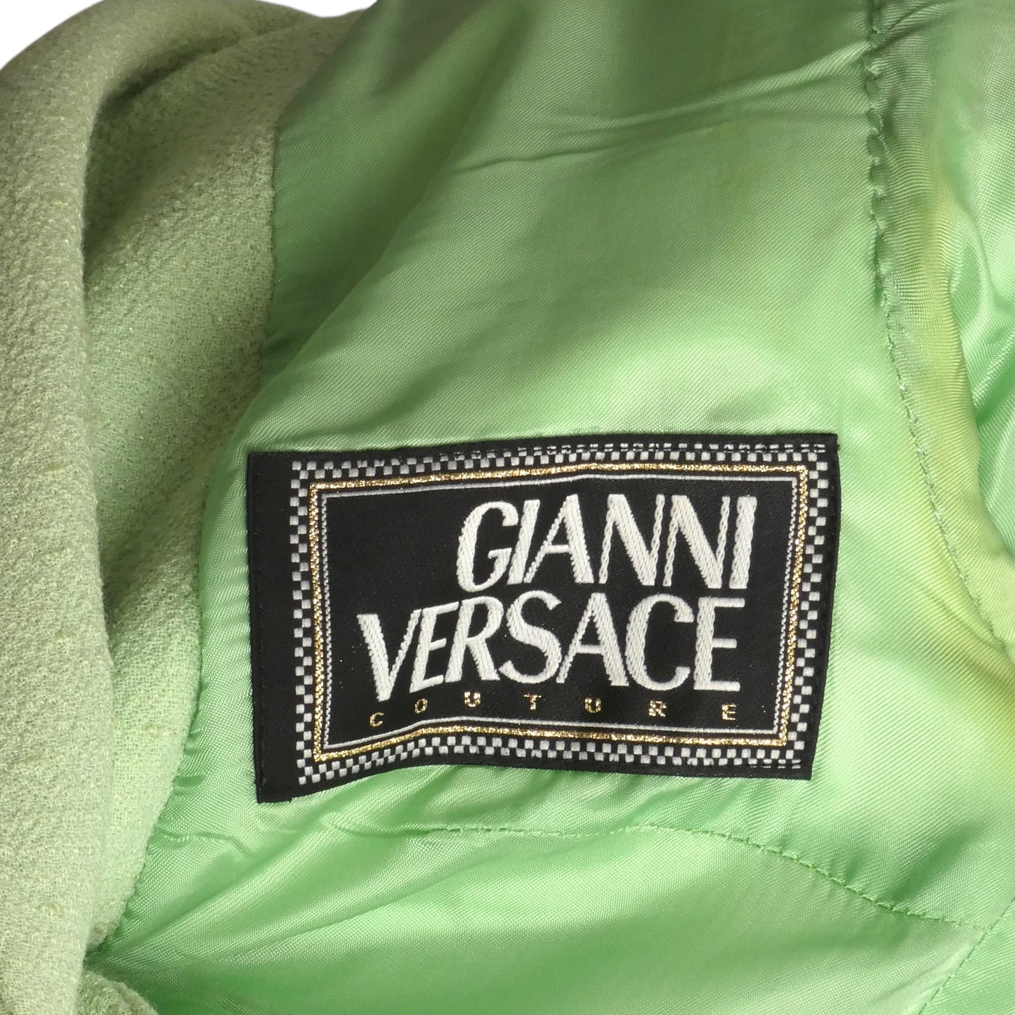 GIANNI VERSACE- 1994 Green Wool Skirt Suit, Size 4