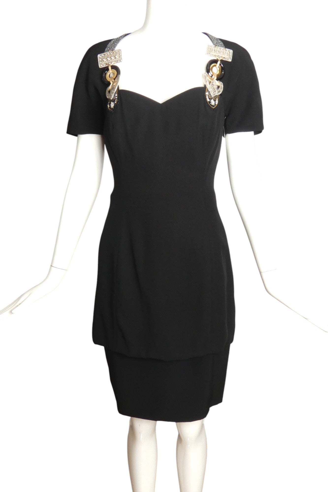 CHRISTIAN DIOR- 1994 Embellished Dress & Skirt Set, Size 6