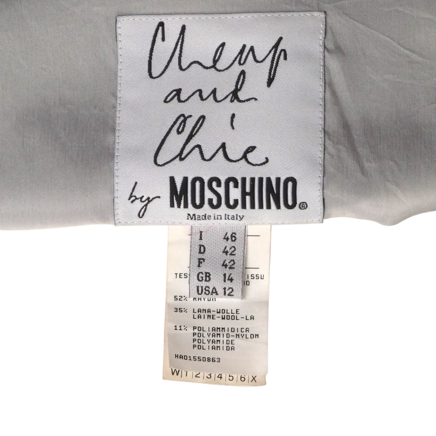 MOSCHINO- 1990s Graphic Print Skirt, Size 12