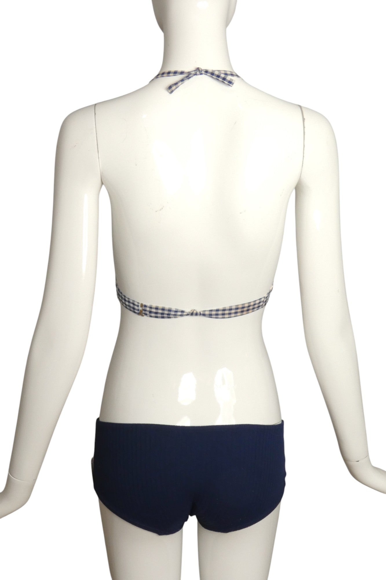 1960s 2pc Cotton & Knit Swimsuit, Size 4