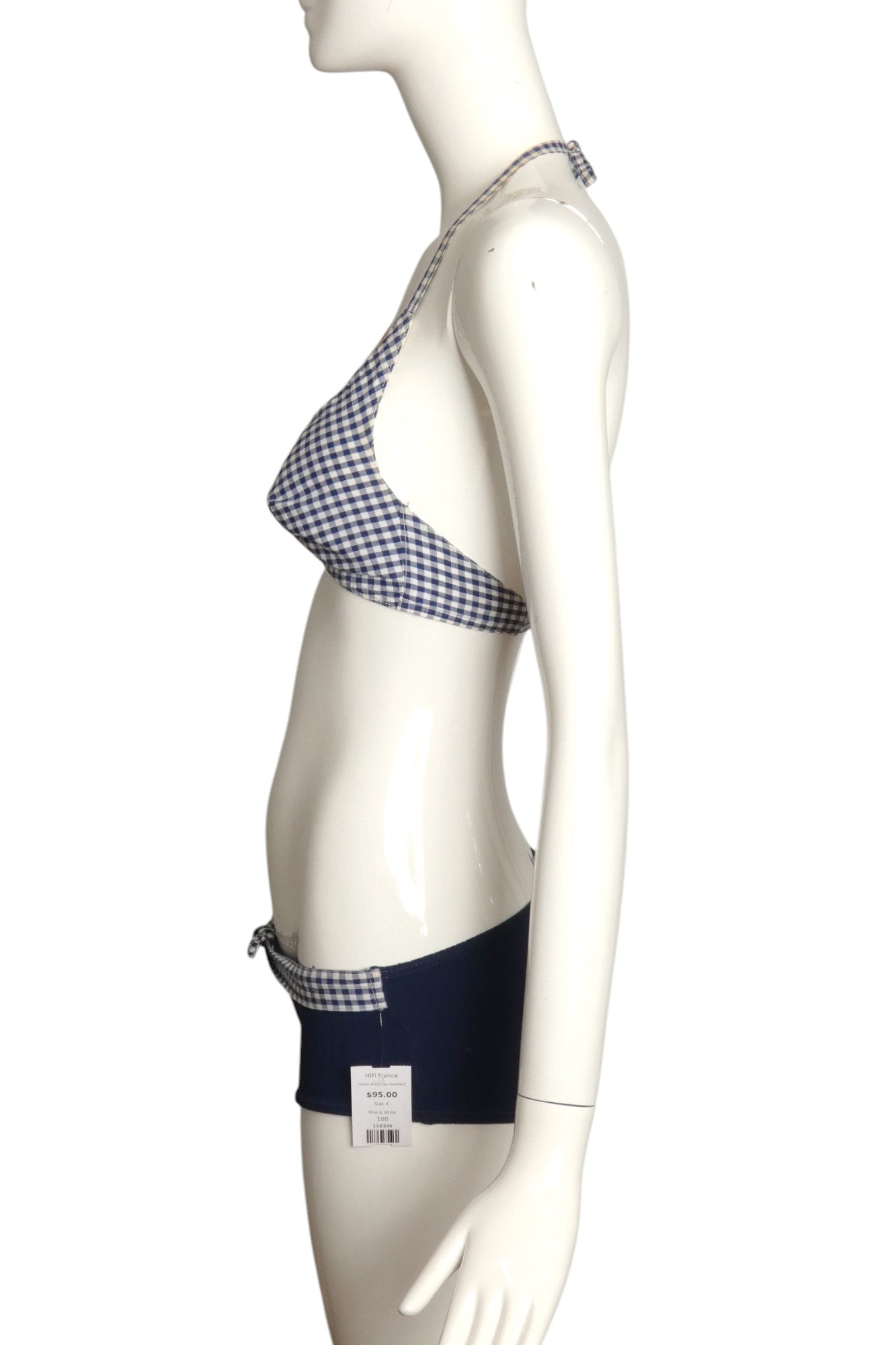 1960s 2pc Cotton & Knit Swimsuit, Size 4