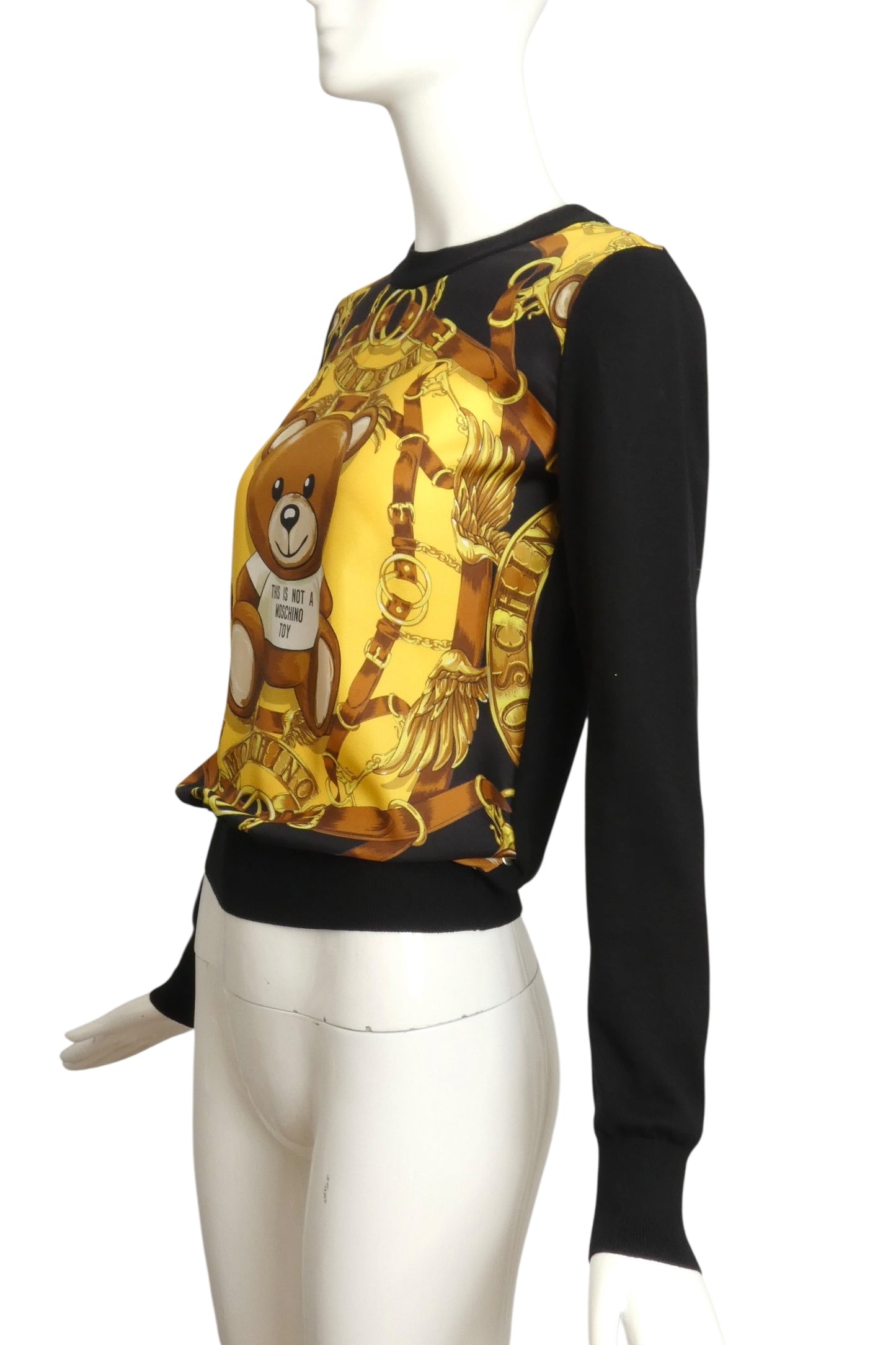 MOSCHINO COUTURE- Teddy Bear Sweater, Size 4