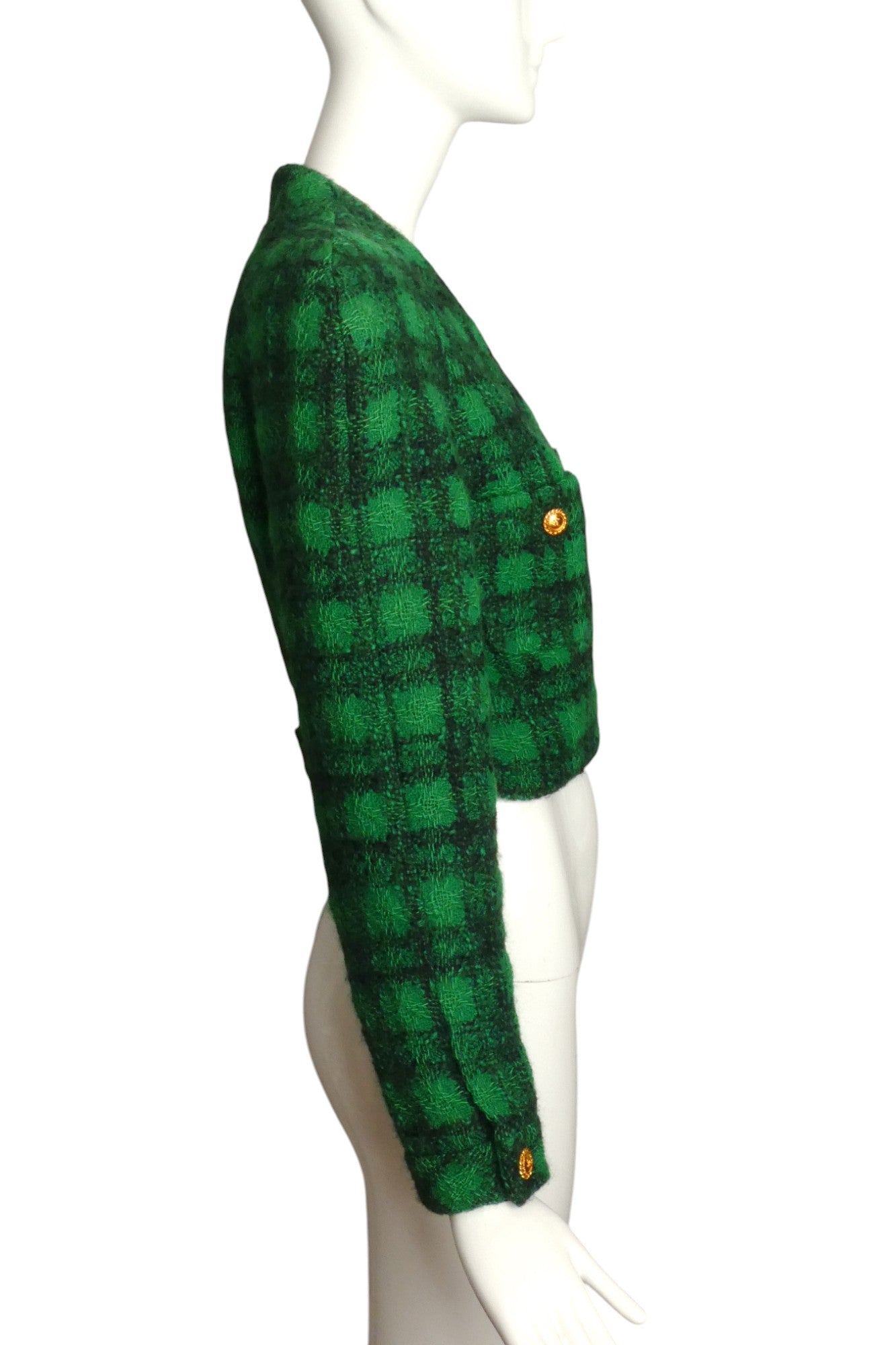 CHANEL BOUTIQUE- 1988 Wool Tweed Cropped Jacket, Size 8