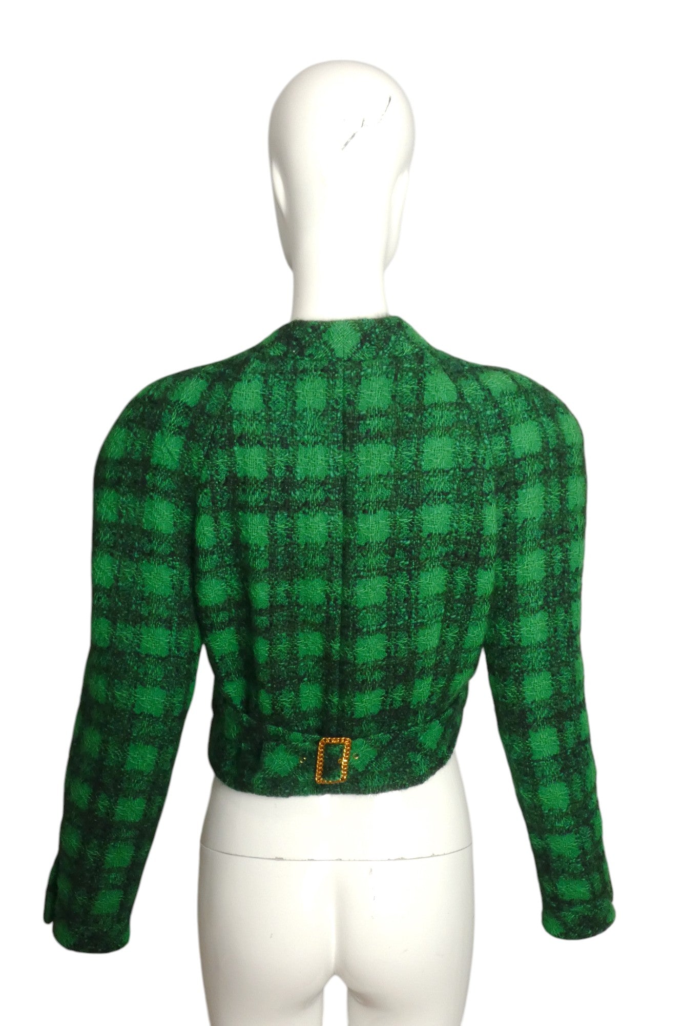 CHANEL BOUTIQUE- 1988 Wool Tweed Cropped Jacket, Size 8