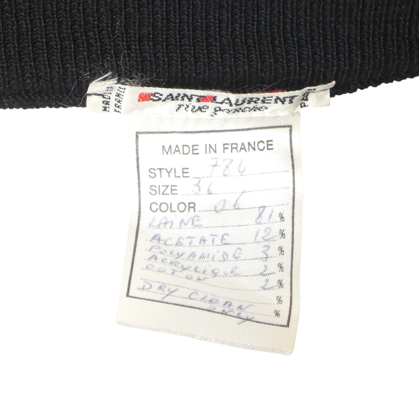 SAINT LAURENT- 1970s Sequin & Wool Sweater, Size 6