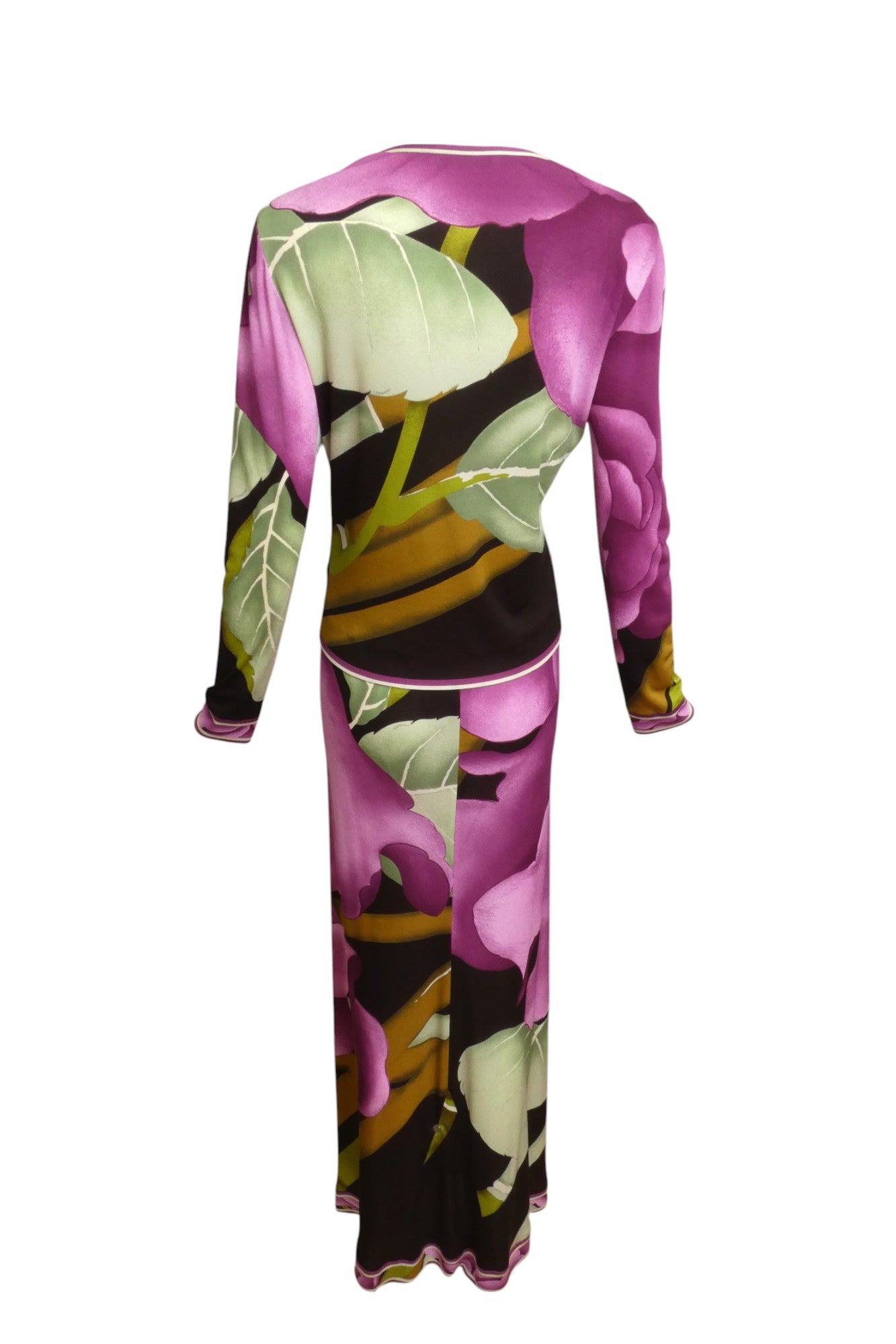 LEONARD- 2002 2pc Printed Silk Jersey Ensemble, Size 4