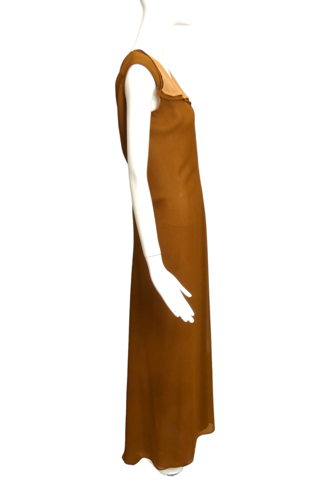 JIL SANDER- AS IS 1997 Sheer Wool Evening Gown, Size 6