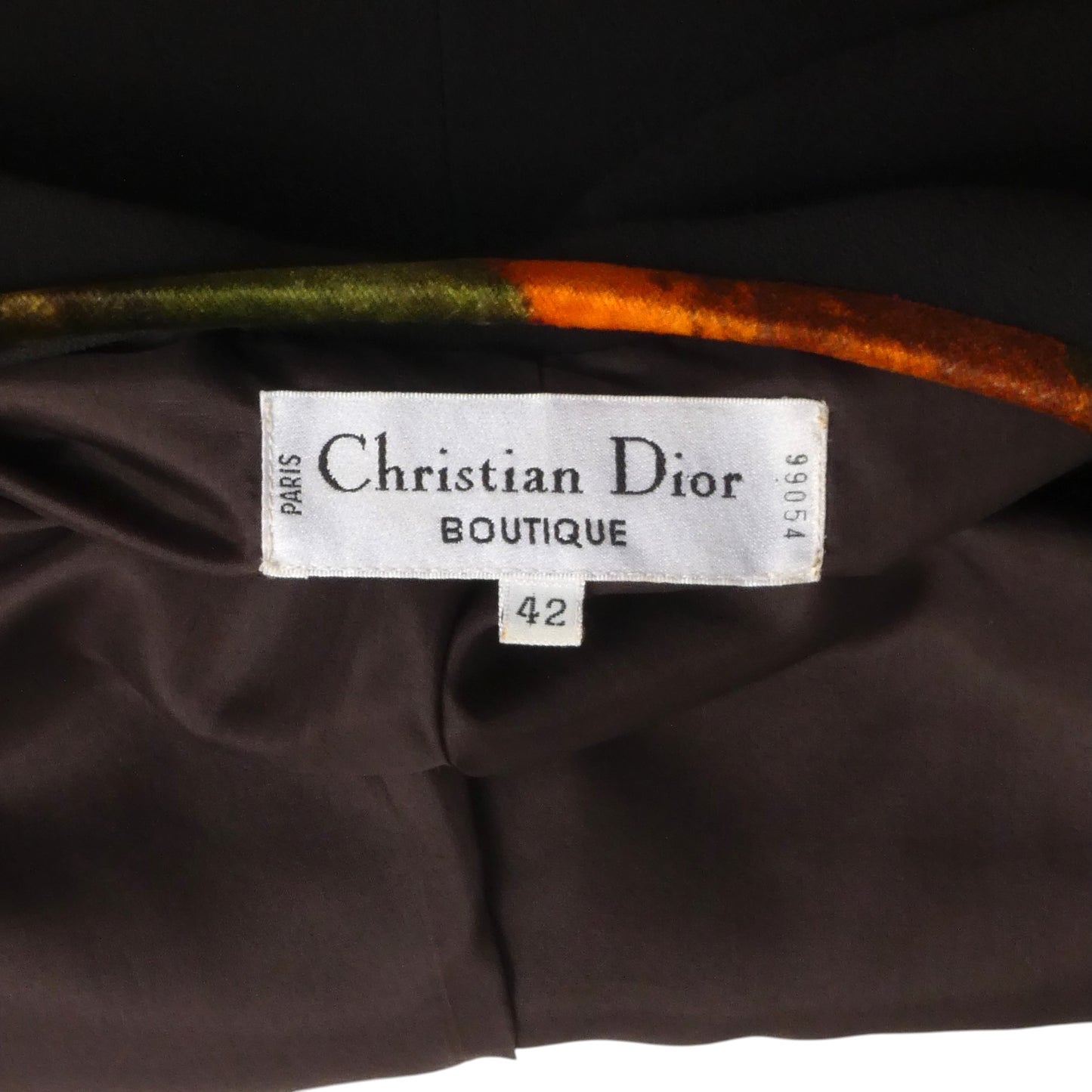 CHRISTIAN DIOR- 1990s Floral Velvet & Crepe Jacket, Size 6