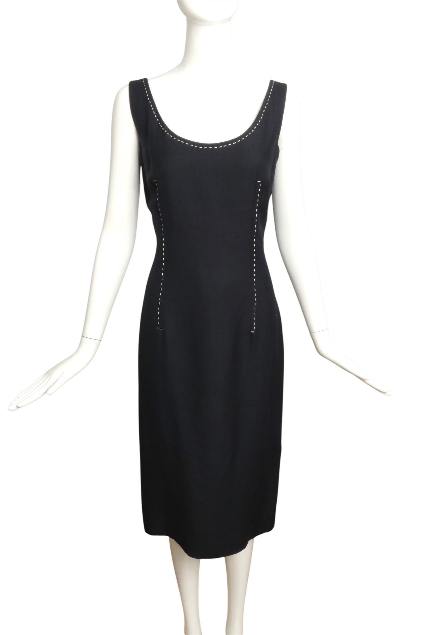 CHRISTIAN DIOR- 2000 2pc Navy Dress Ensemble, Size 6