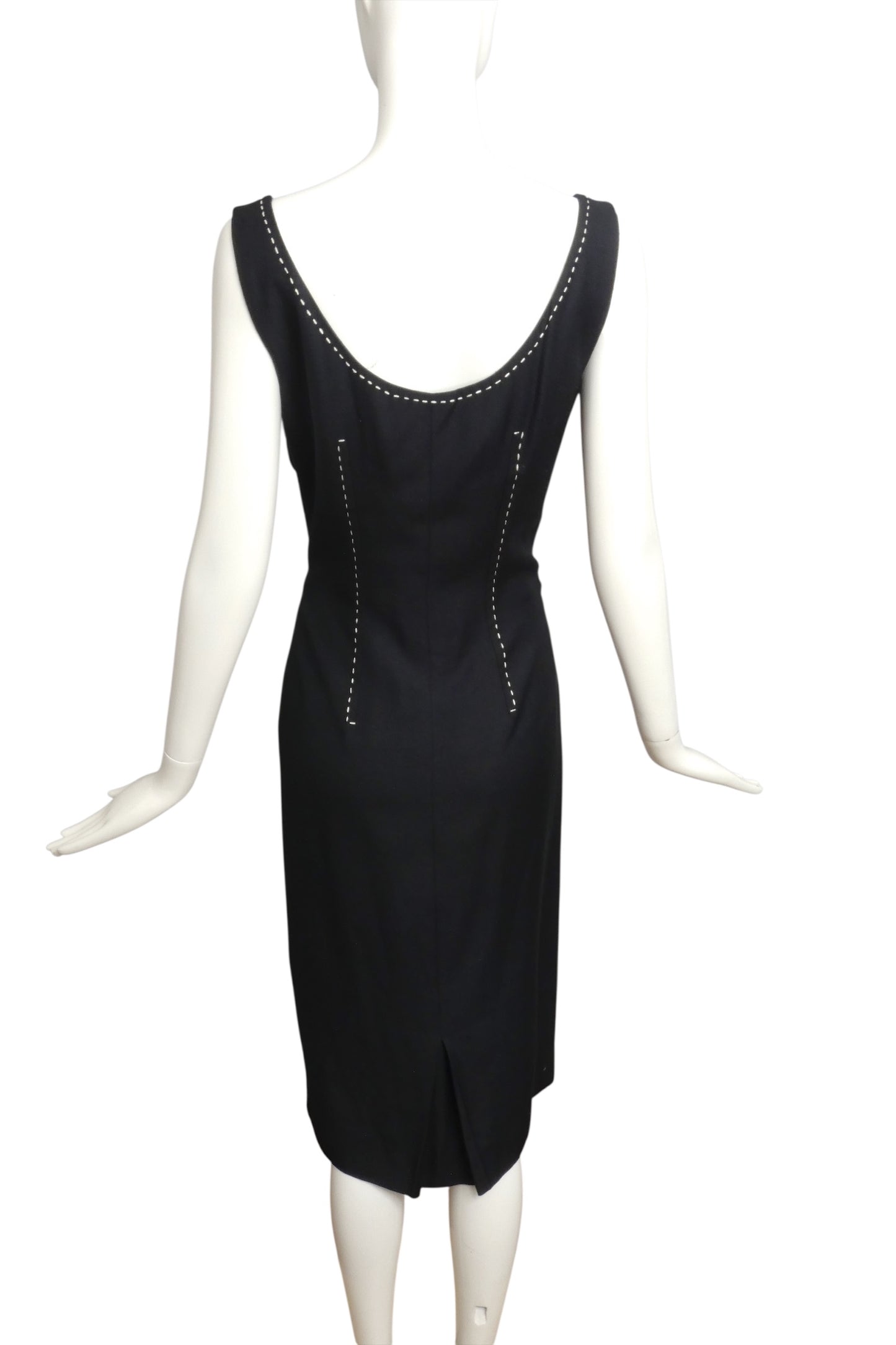 CHRISTIAN DIOR- 2000 2pc Navy Dress Ensemble, Size 6