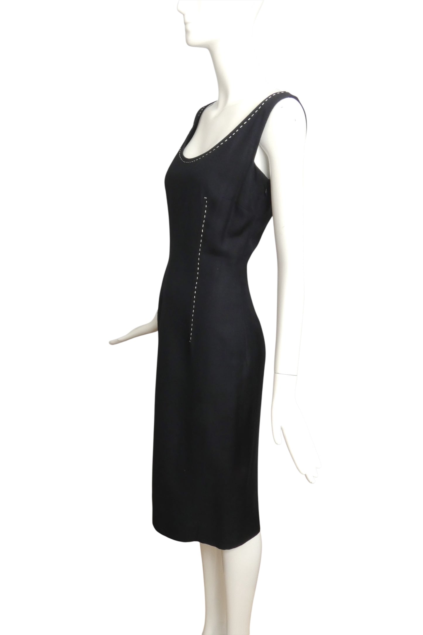 CHRISTIAN DIOR- 2000 2pc Navy Dress Ensemble, Size 6
