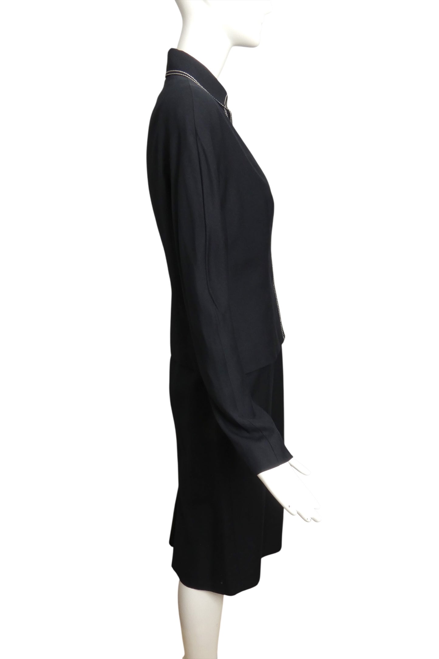 CHRISTIAN DIOR- 2000 2pc Navy Dress Ensemble, Size 6