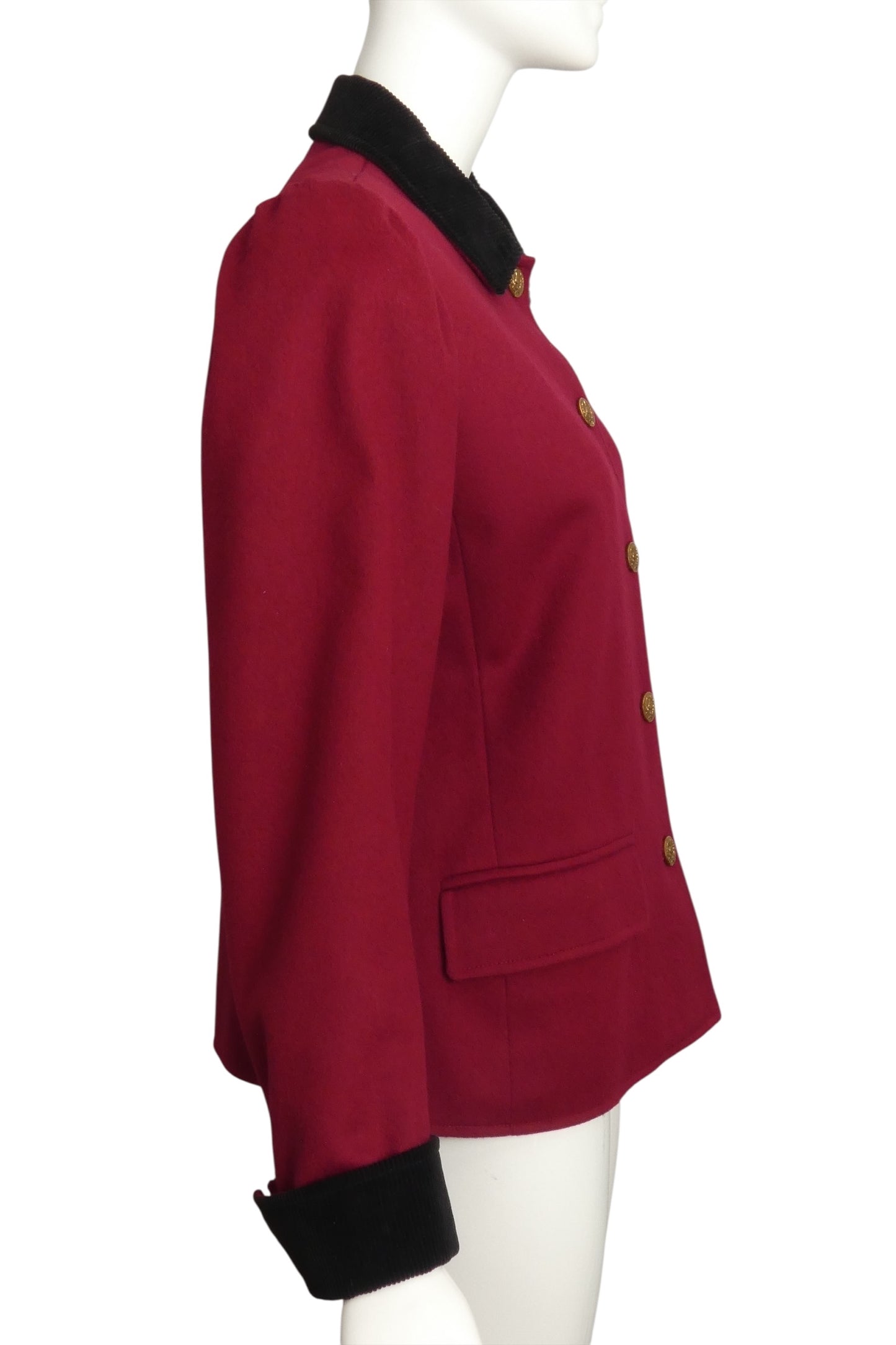 YVES SAINT LAURENT- 1980s Wool & Corduroy Jacket, Size 8