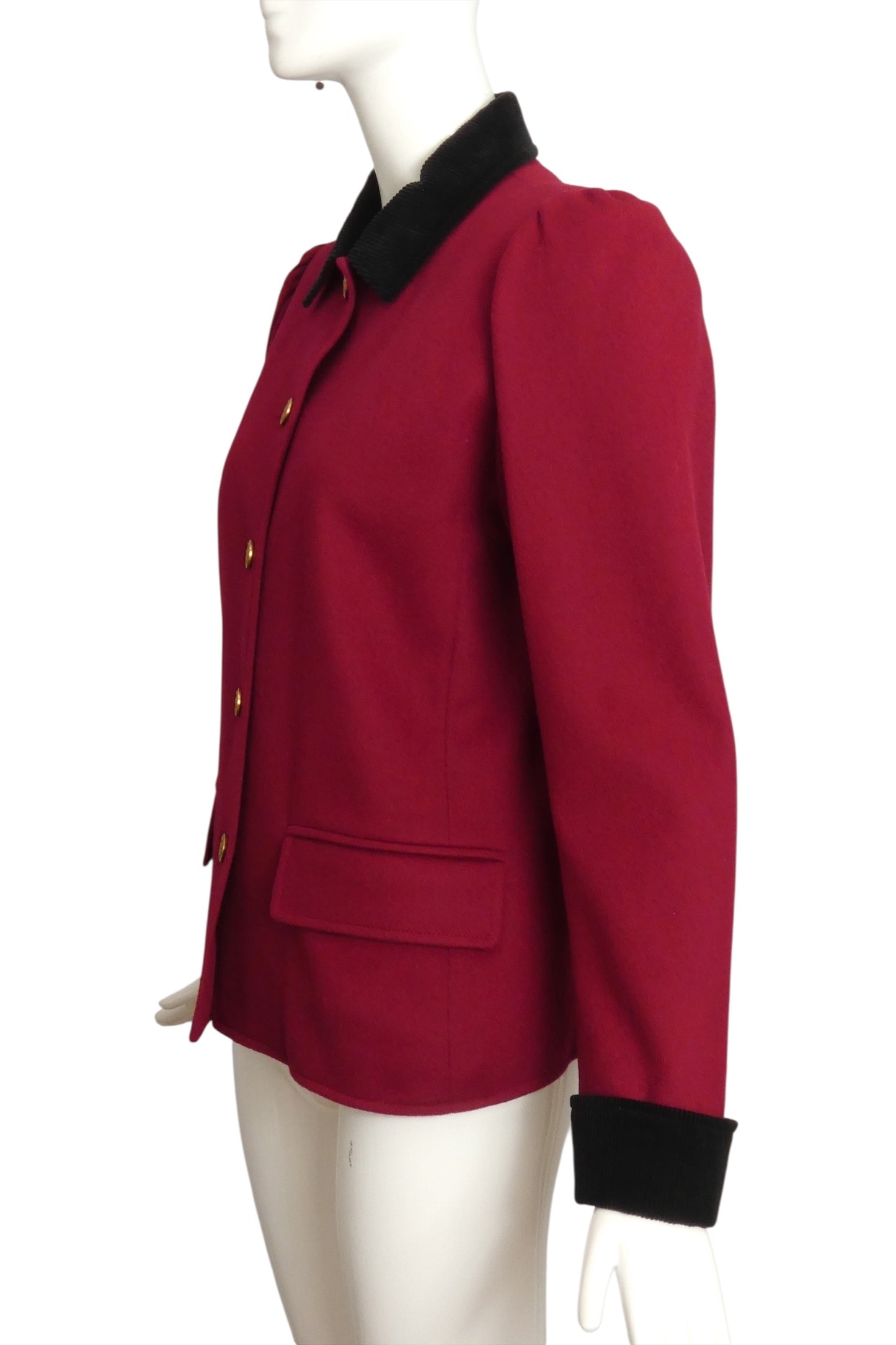 YVES SAINT LAURENT- 1980s Wool & Corduroy Jacket, Size 8