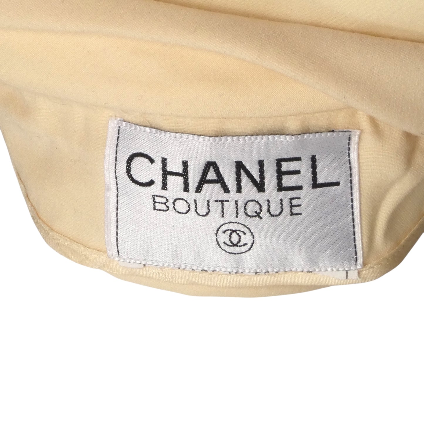 CHANEL- AS IS 1980s Ivory Double Breast Jacket, Size 8