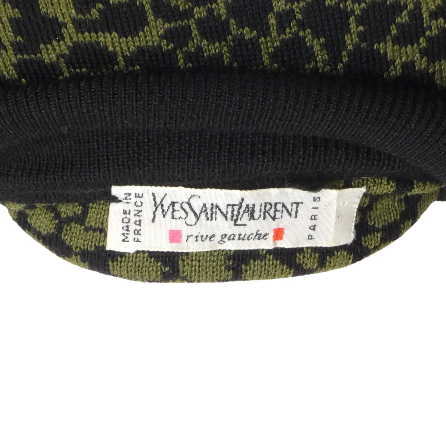 YVES SAINT LAURENT- 1990s Animal Print Wool Sweater, Size 10