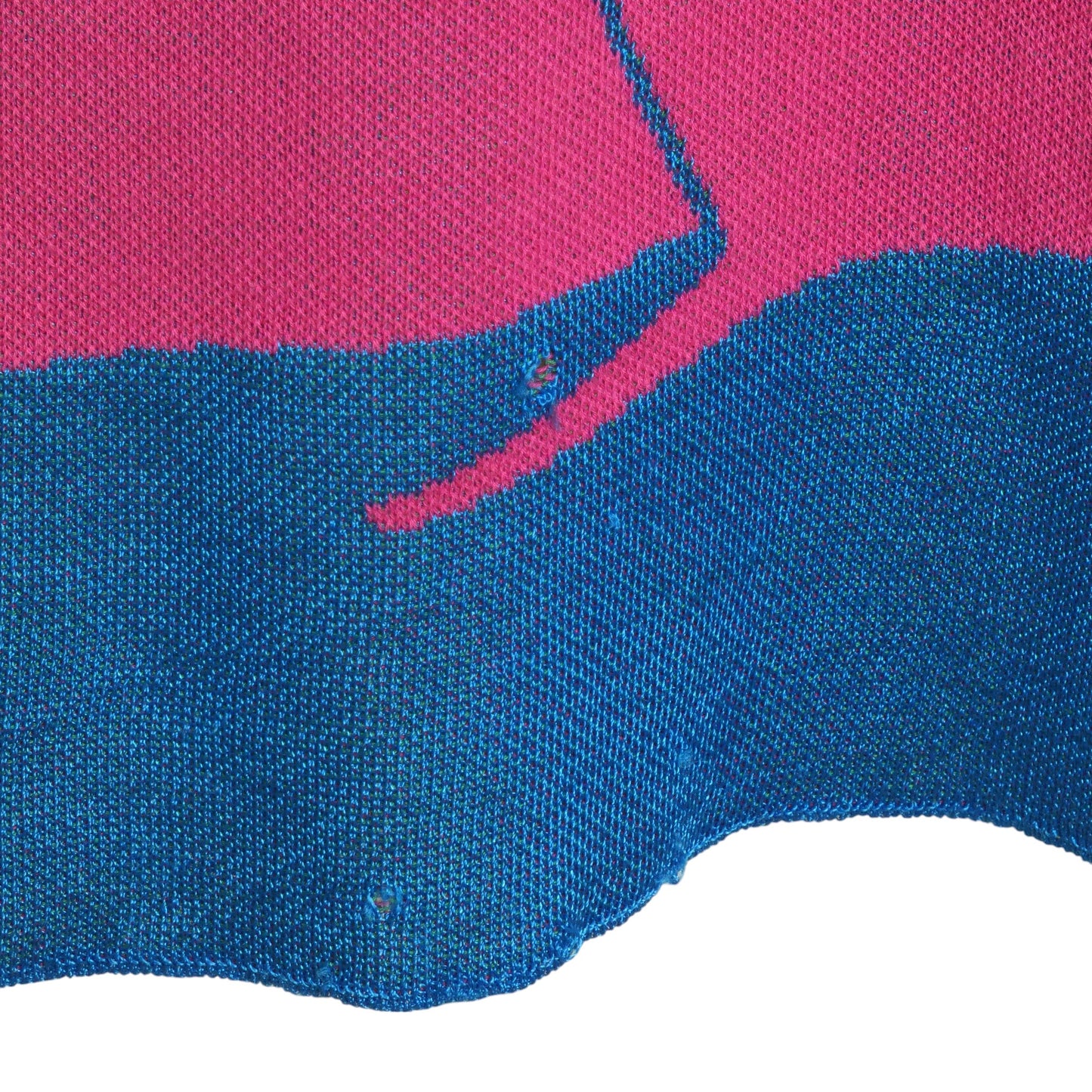 ROBERTA DI CAMERINO- AS IS 1990s Trompe L'oeil Knit Dress, Size 8