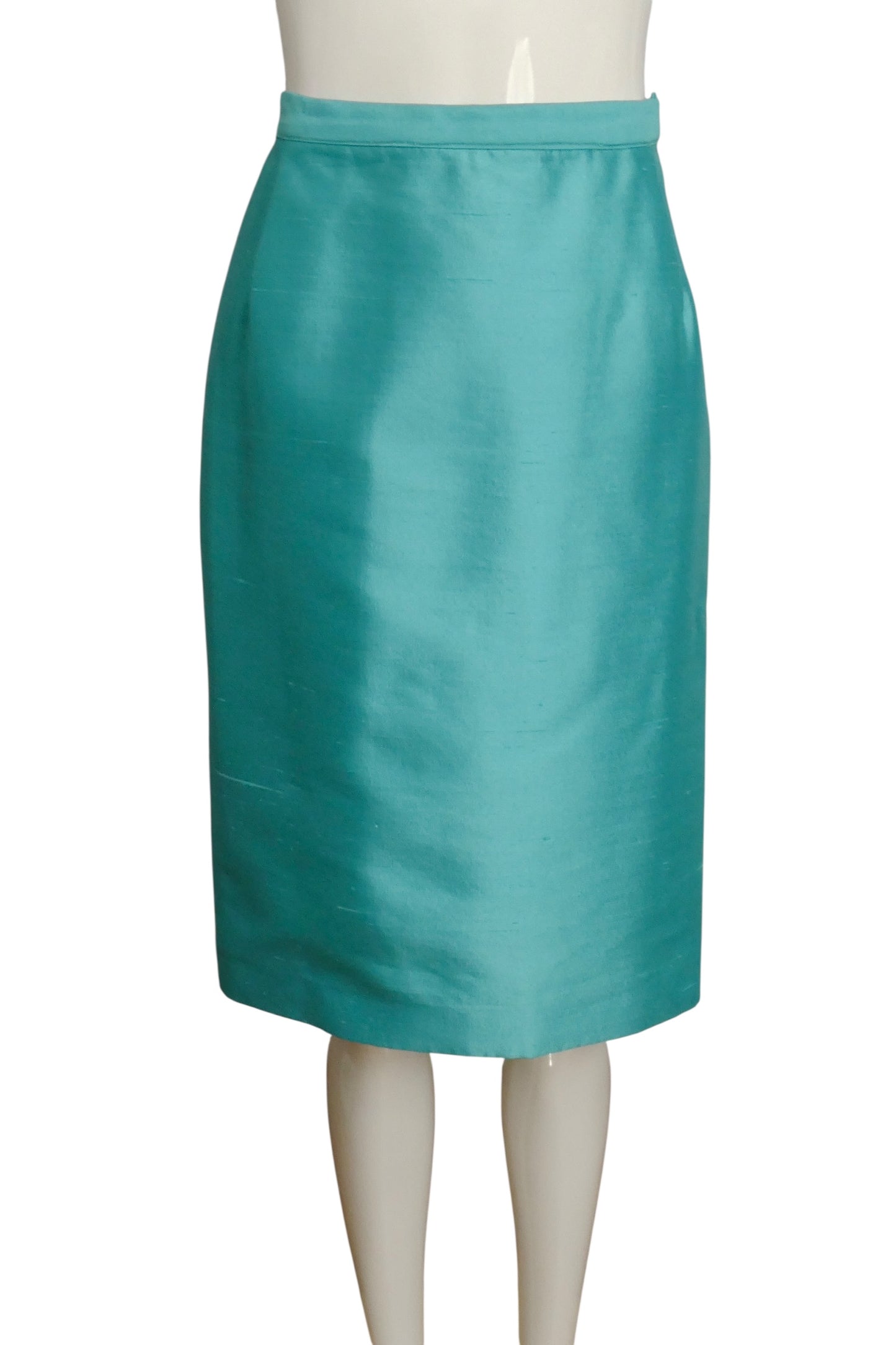 LILLI ANN- AS IS 1960s 3pc Blue Shantung Ensemble, Size 6