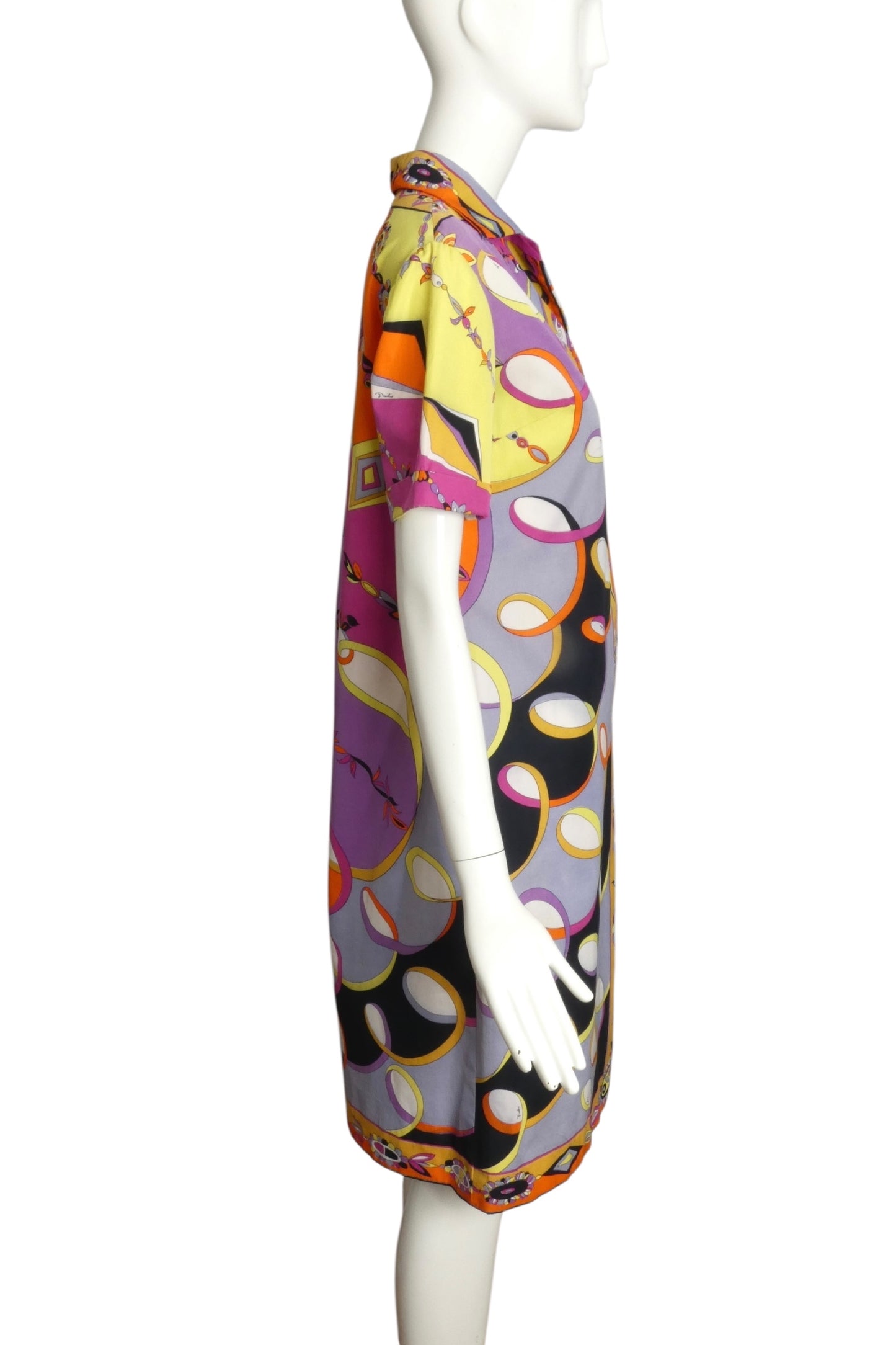 EMILIO PUCCI- 1960s Print Cotton Dress, Size 6