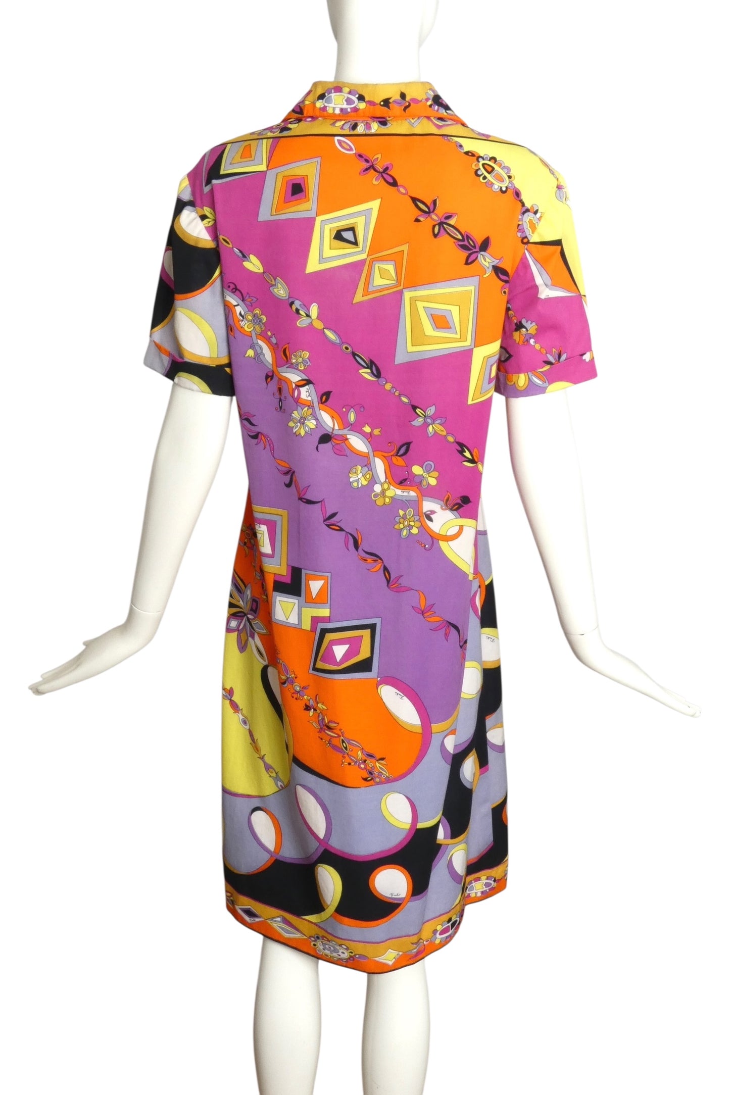 EMILIO PUCCI- 1960s Print Cotton Dress, Size 6