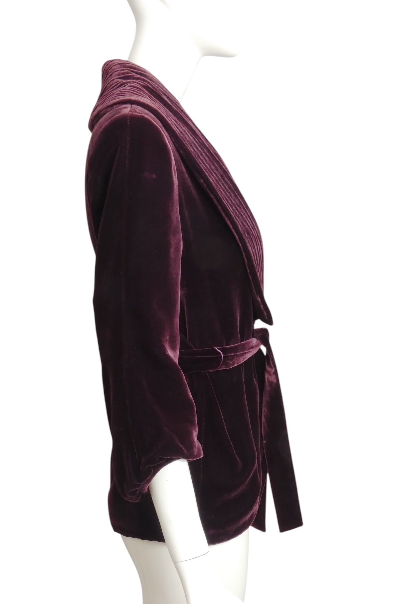CHLOE- Purple Velvet Smoking Jacket, Size 6