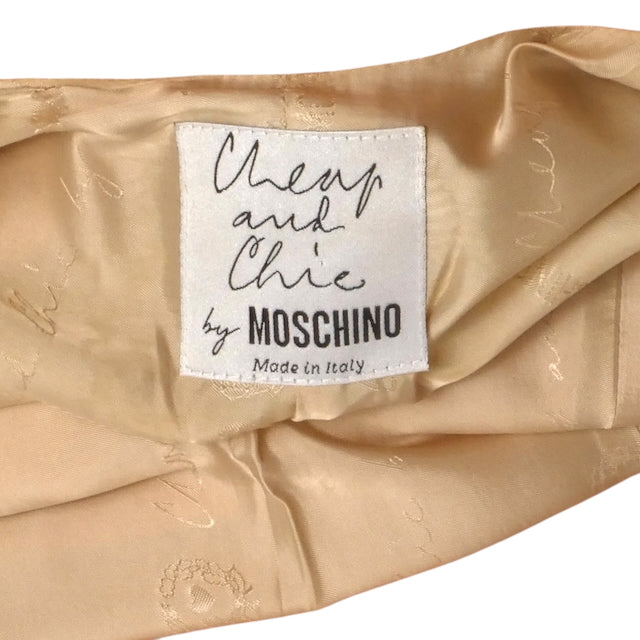 CHEAP & CHIC MOSCHINO- 1990s Pink Crepe Skirt Suit, Size 6