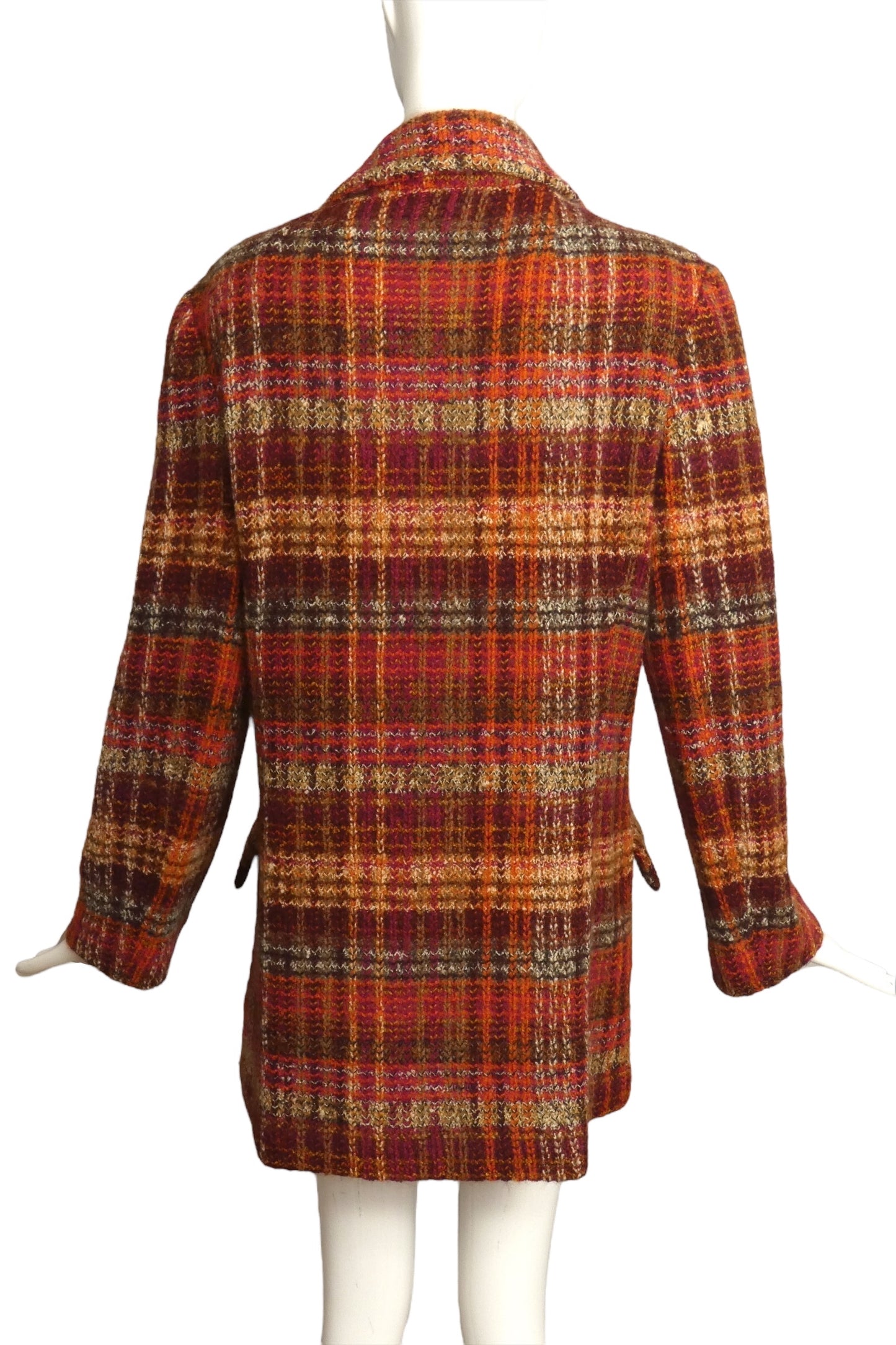 MISSONI- 1980s Double Breast Tweed Coat, Size 12