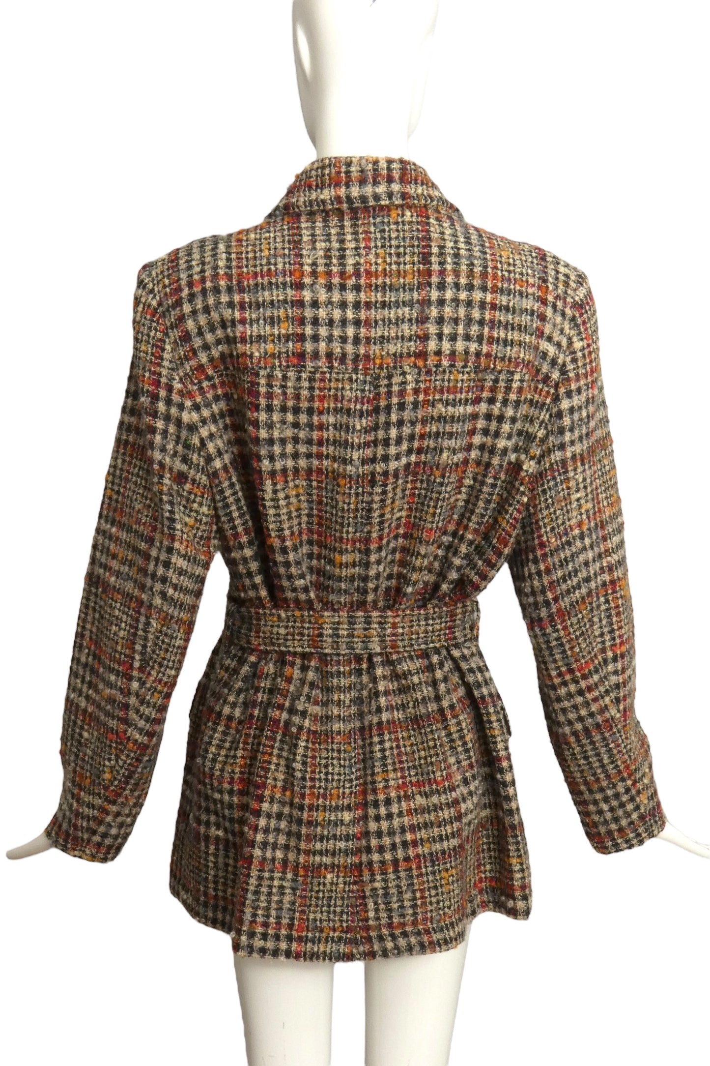 YVES SAINT LAURENT- 1996 Wool Tweed Coat, Size 10