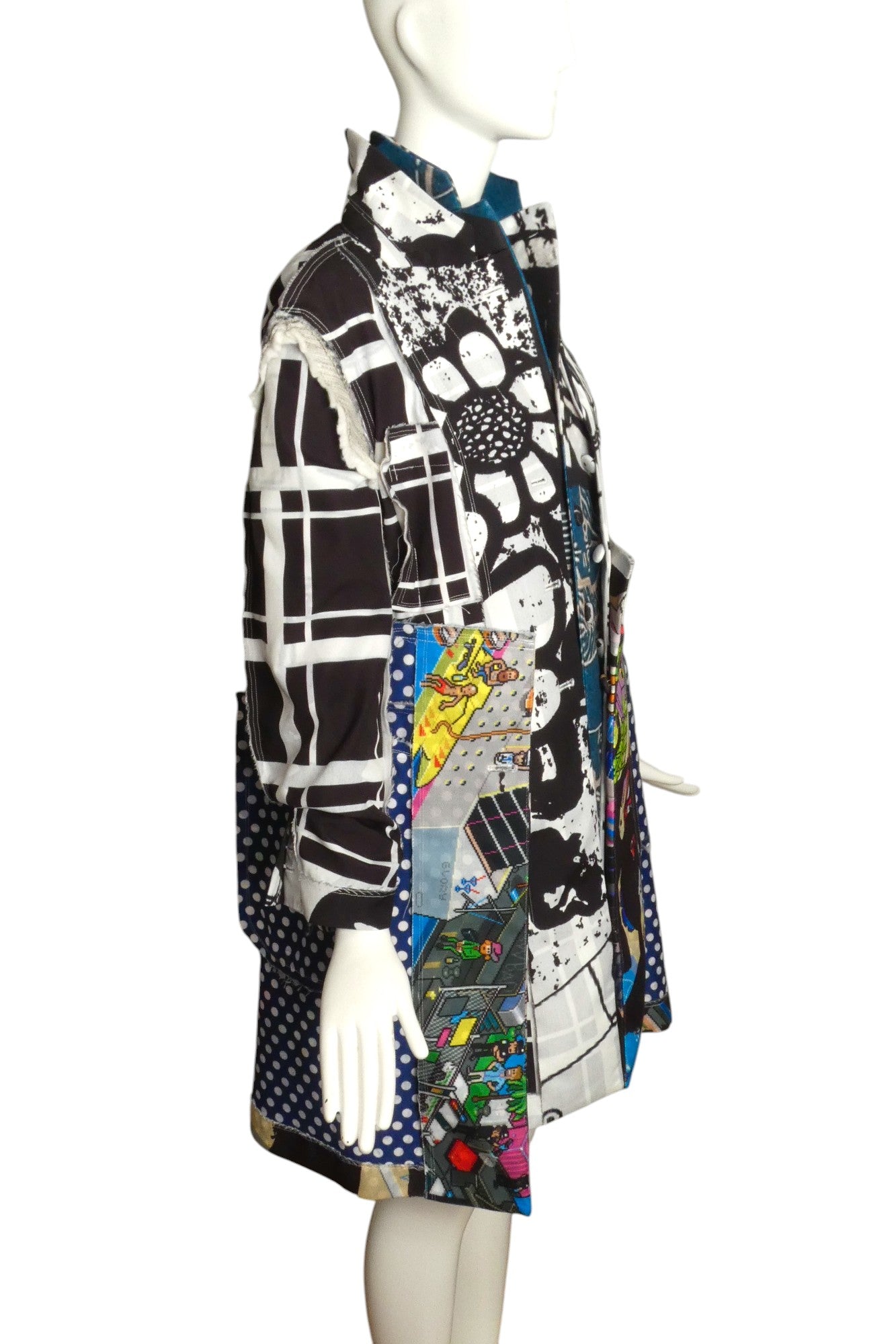 COMME DES GARCONS- 2018 Fabric Block Coat, Size Small
