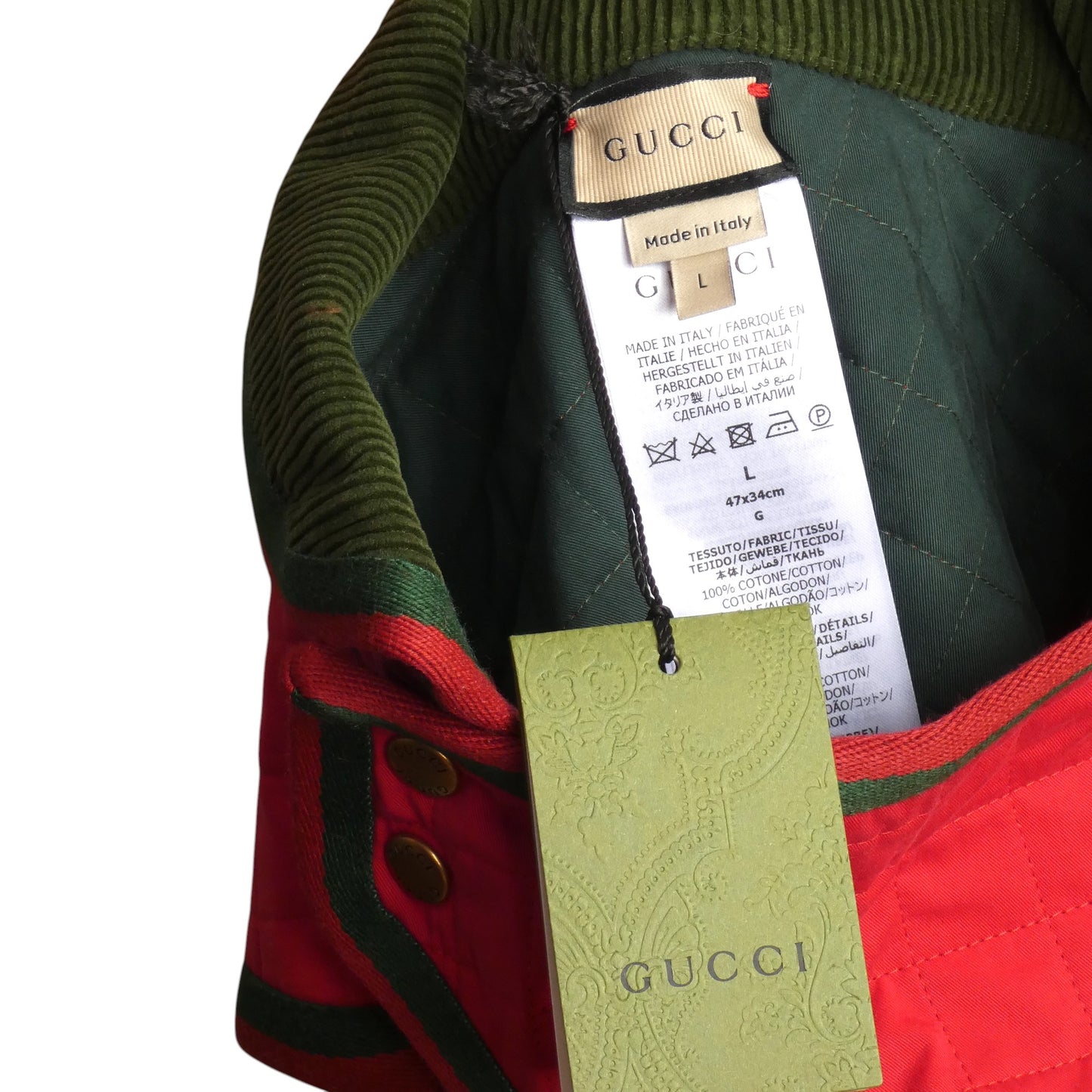GUCCI- NWT 2023 Quilted Dog Coat, Size Large