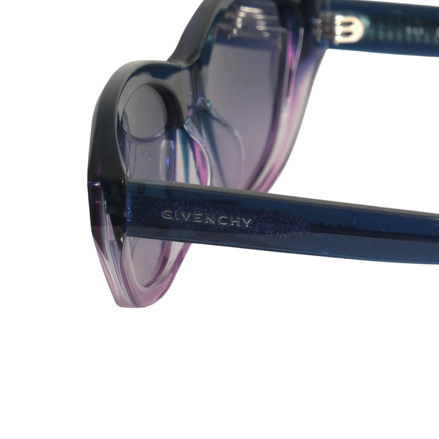 GIVENCHY- Purple & Blue Cat Eye Sunglasses