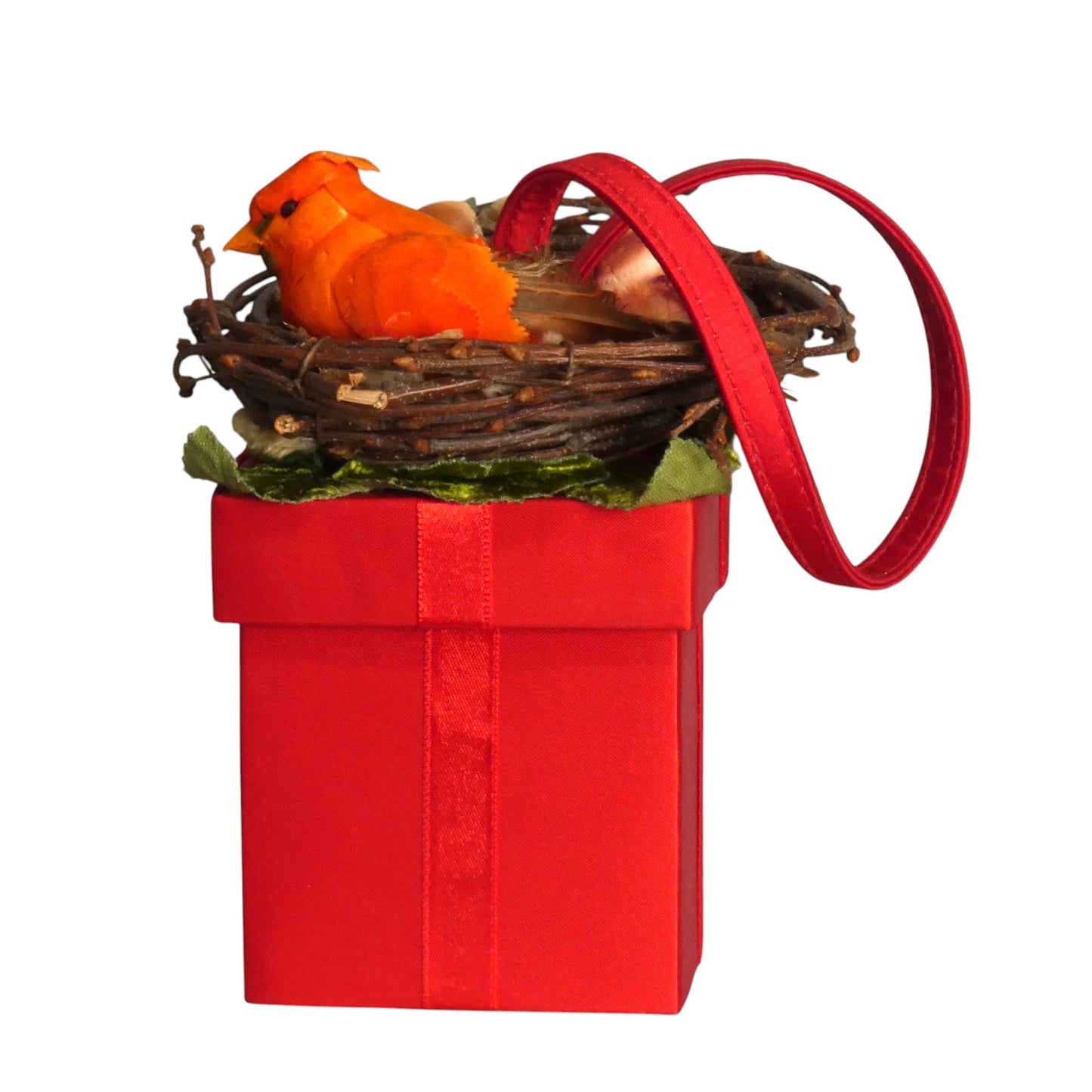 LORREN BELL- Red Birds Nest Box Purse