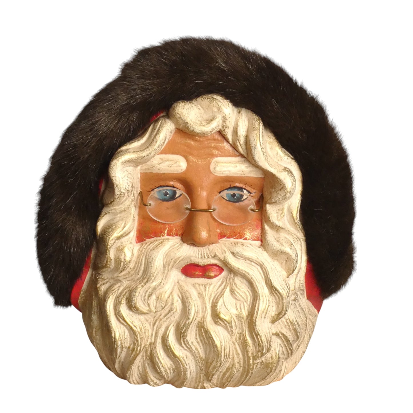 TIMMY WOODS- NWT Fur Trimmed Santa Clause Purse