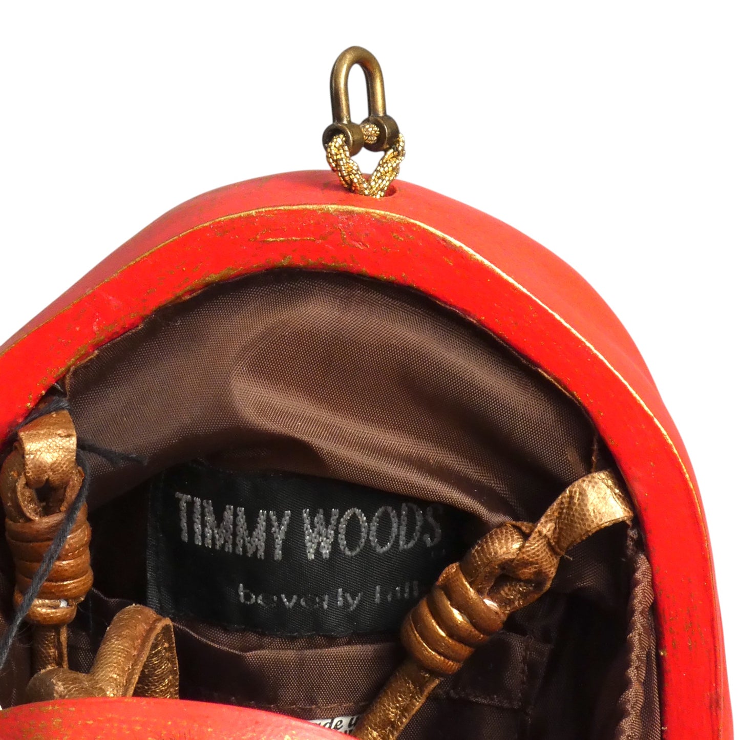 TIMMY WOODS- NWT Fur Trimmed Santa Clause Purse