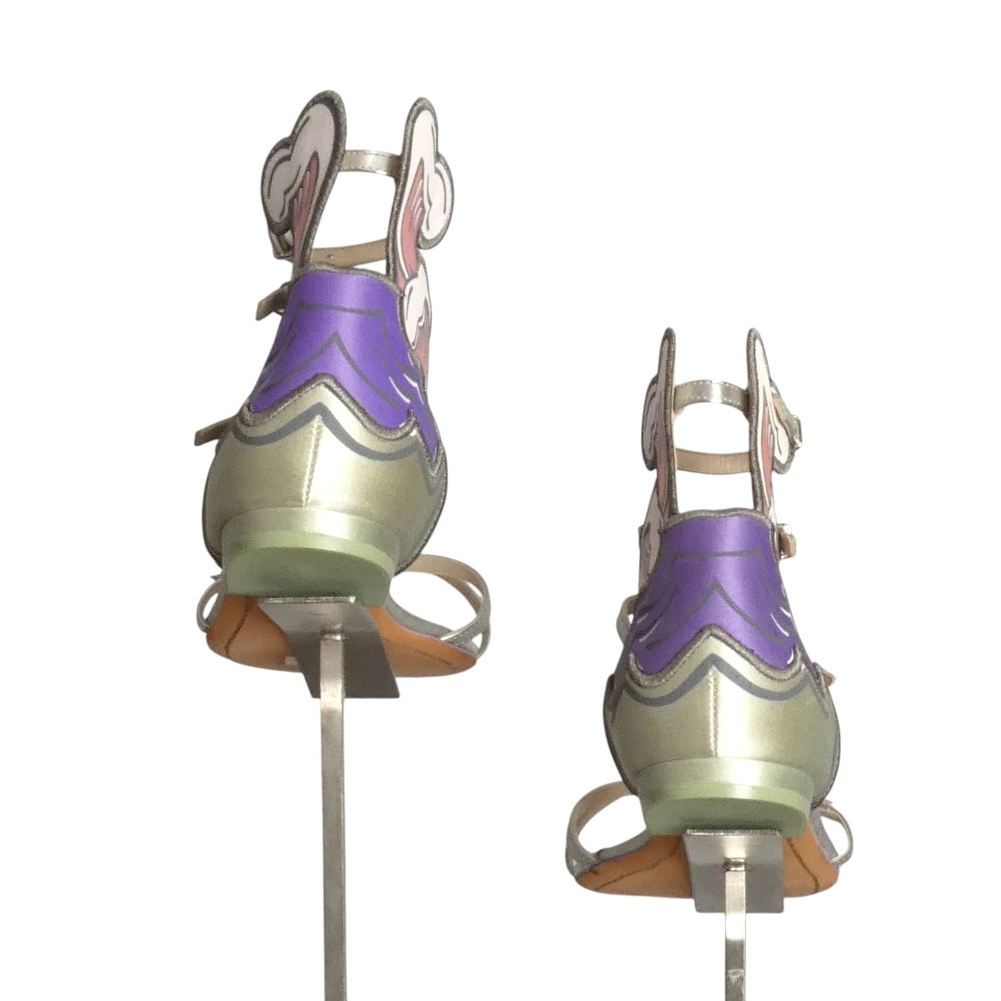 SOPHIA WEBSTER- Metallic Wave Sandals, Size 39