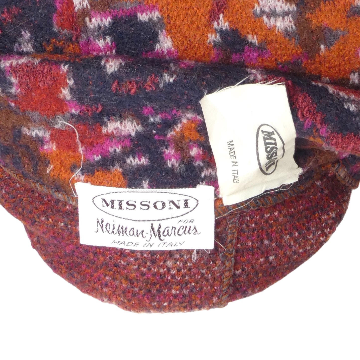 MISSONI- 1980s Multi Color Wool Blend Coat, Size 10