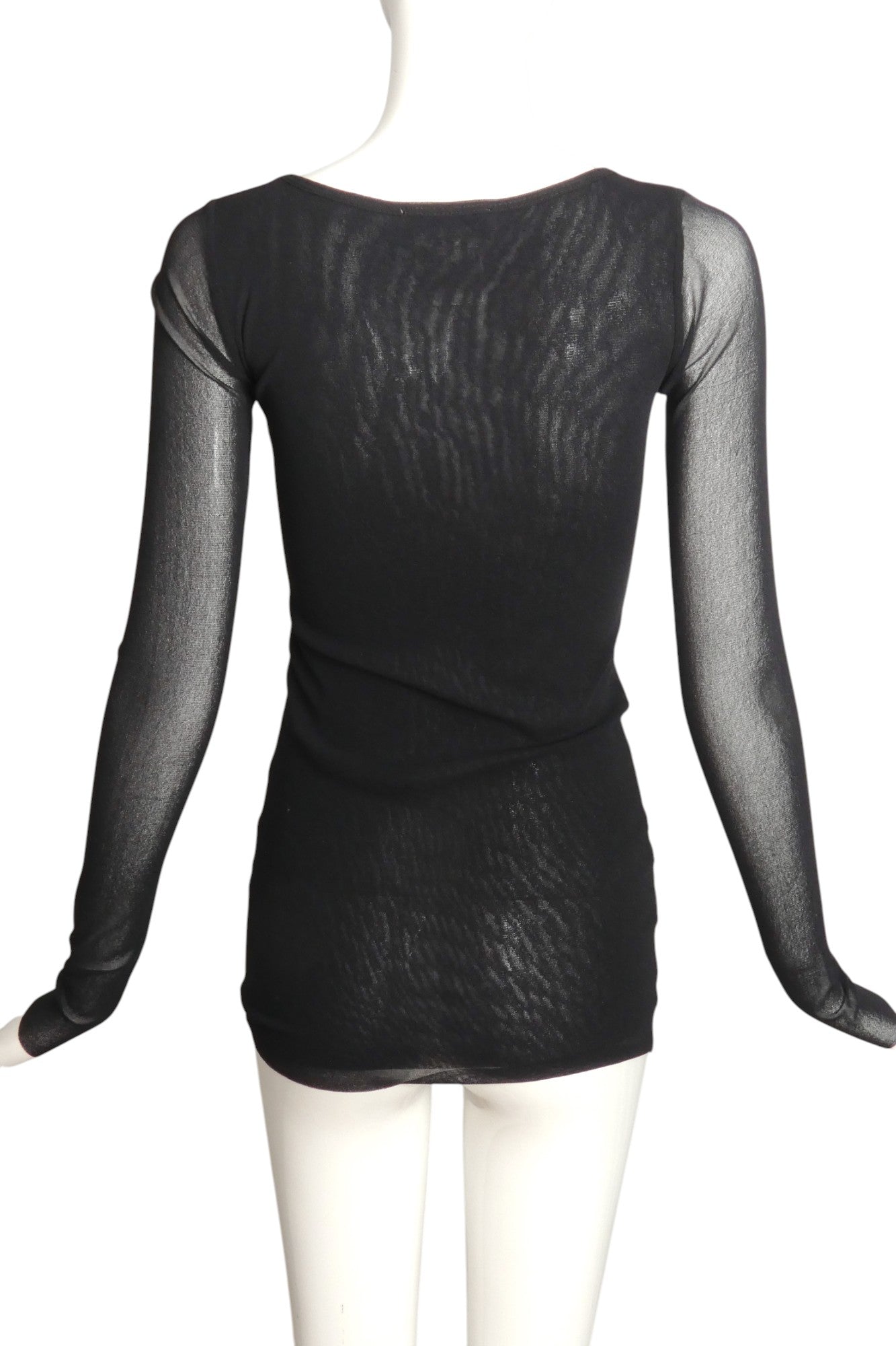 FUZZI- Black Sequin Knit Top, Size Medium
