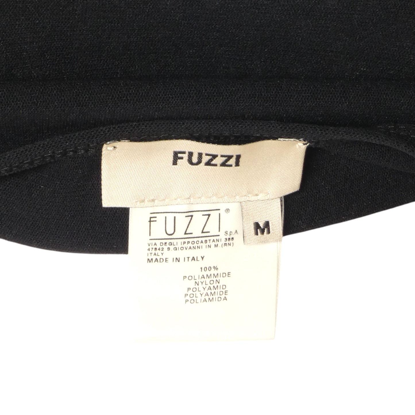FUZZI- Black Sequin Knit Top, Size Medium