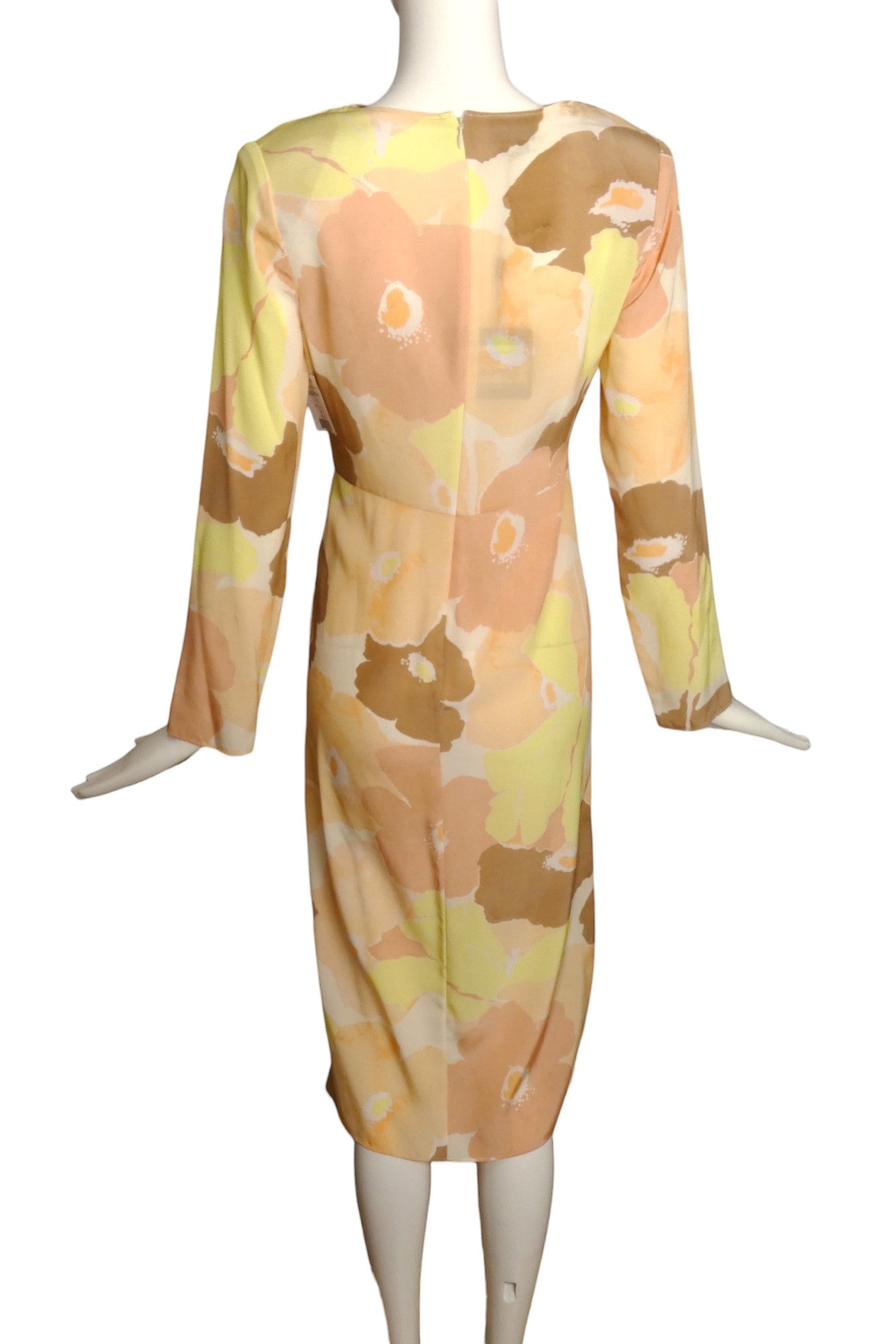 ST JOHN- NWT Floral Silk Dress, Size 6