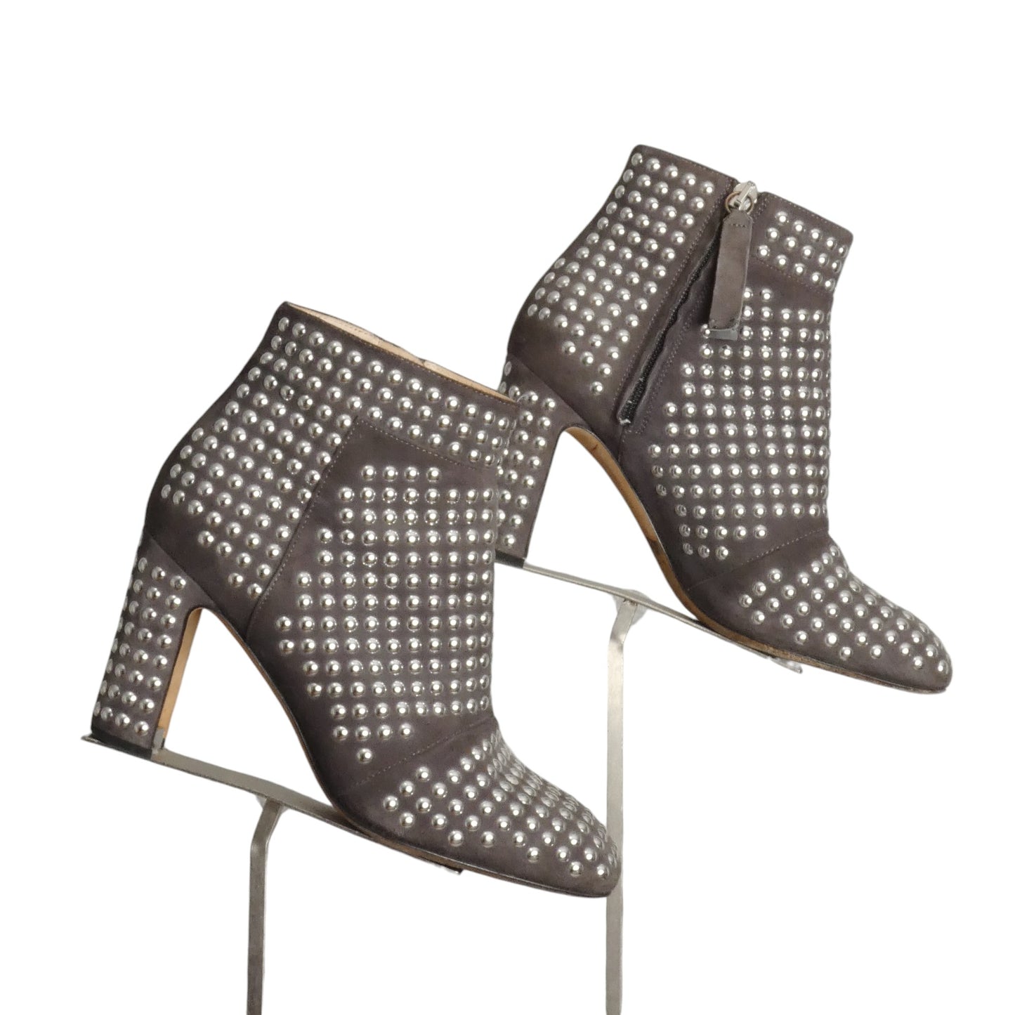 CHRISTOPHER KANE- Studded Suede Ankle Boots, Size 37