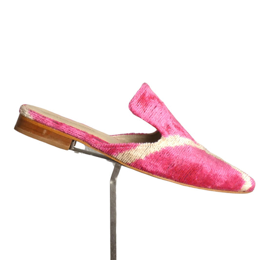 AYCA DESIGN- Pink Tapestry Slides, Size 37