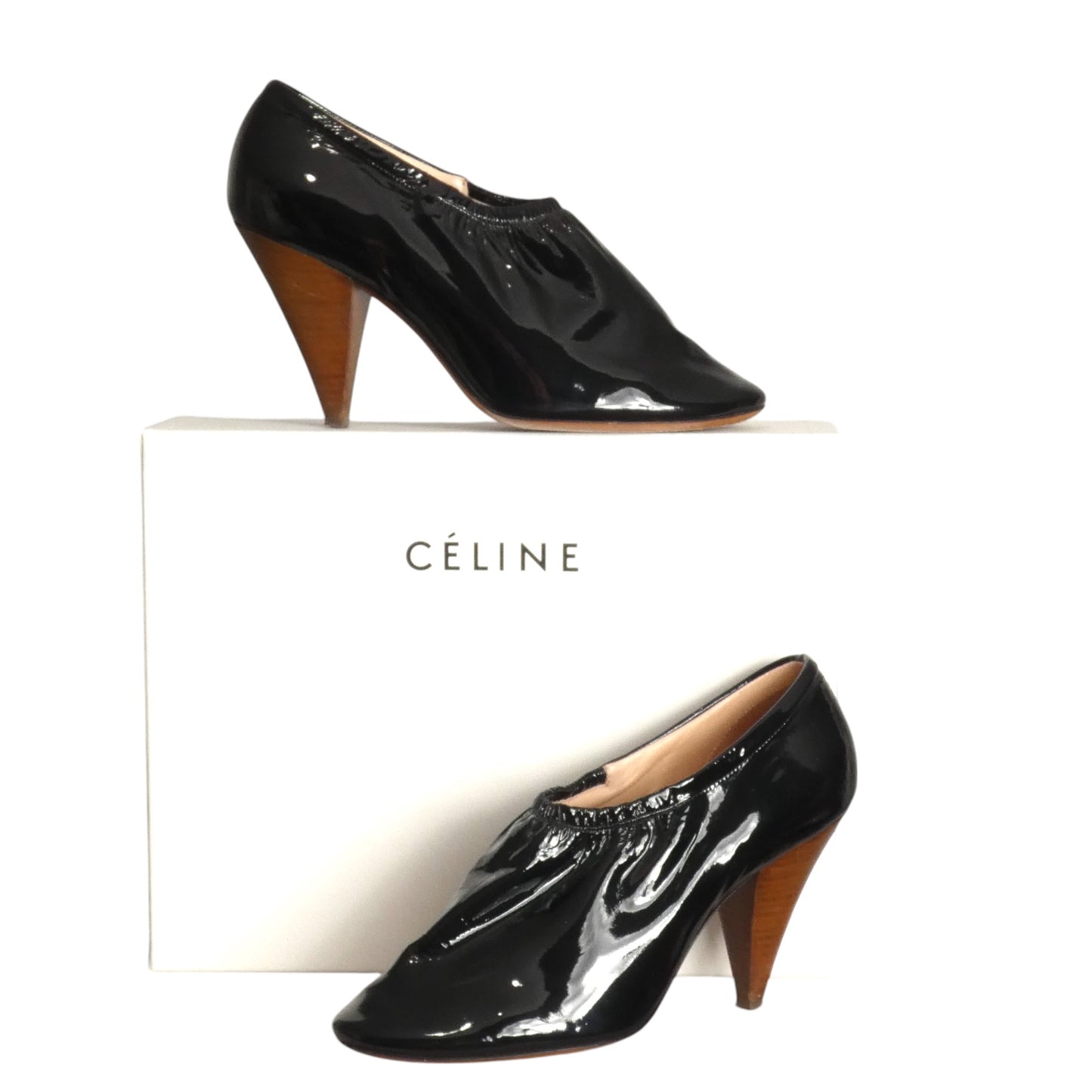 CELINE-2016 Phoebe Philemon Patent Pumps, Size 37