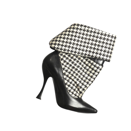 ALEXANDER MCQUEEN- 2009 Wool & Leather Boots, Size 37