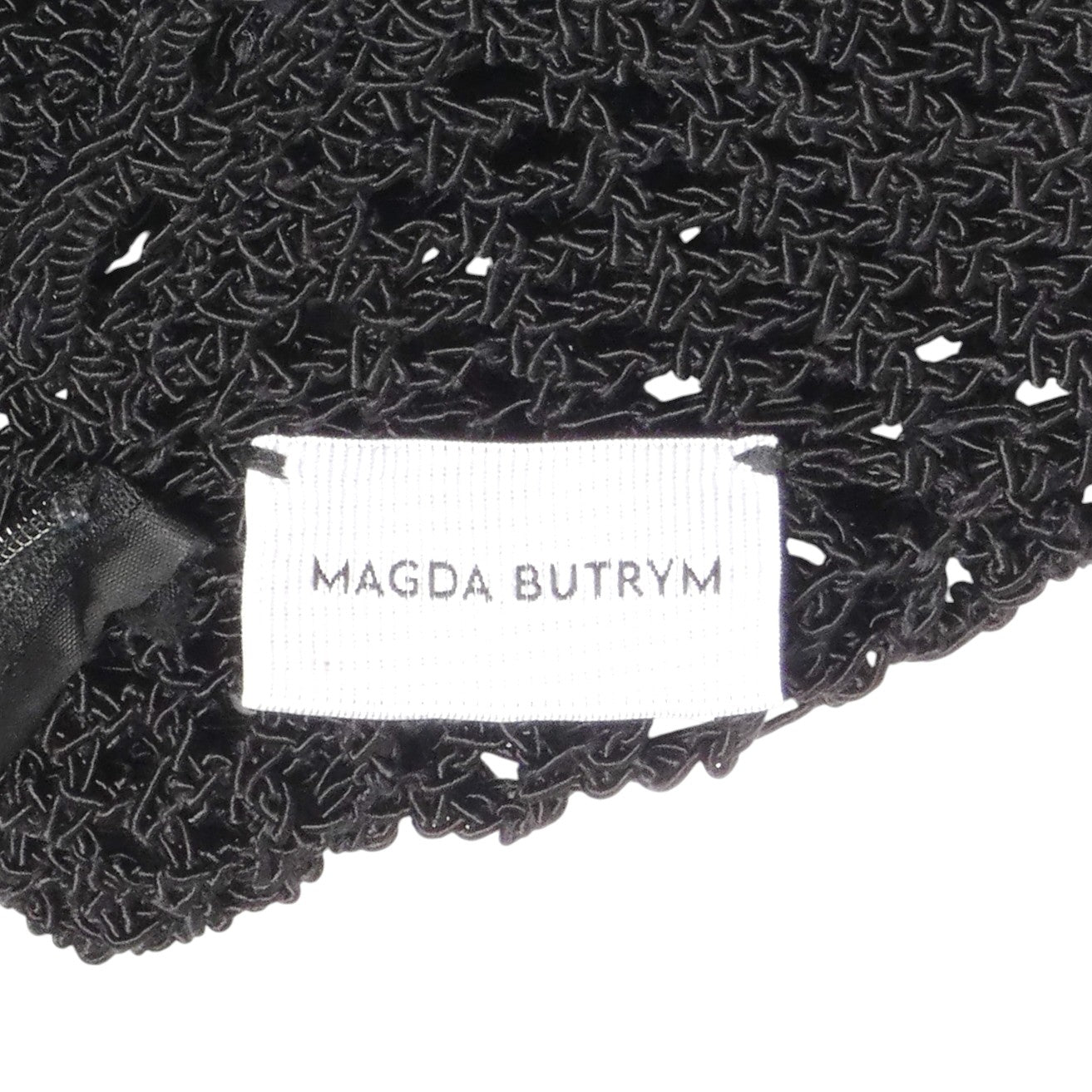 MAGDA BUTRYM- 2017 Black Ruffle Knit Bodysuit, Size 4